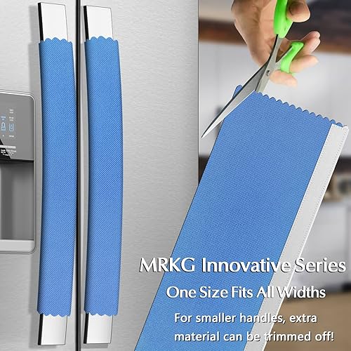 Miniatura 4 de MRKG Juego de 6 fundas para manija de puerta de refrigerador, talla única, mantiene tu aparato de cocina limpio de manchas, goteo, manchas de
