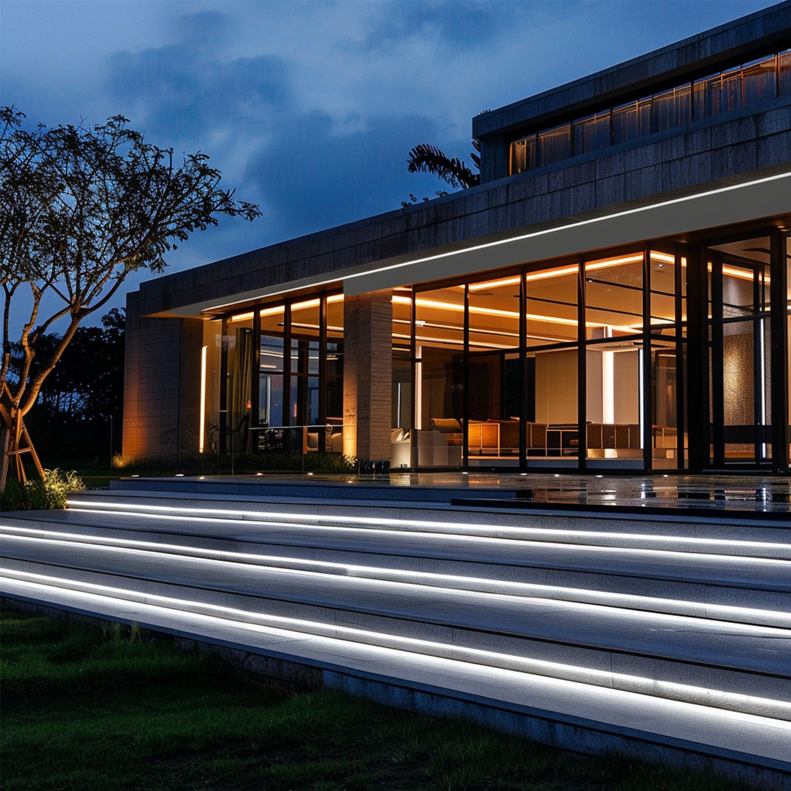 TOPAI Tira LED COB 24V Blanco Frío 5 Metros Impermeable 11W/M Alta Luminosidad, Tira de luces LED 6000K Exterior Autoadhesivo CRI>90 480LED/M Cortable Flexible para Cocina, Dormitorio, Salón