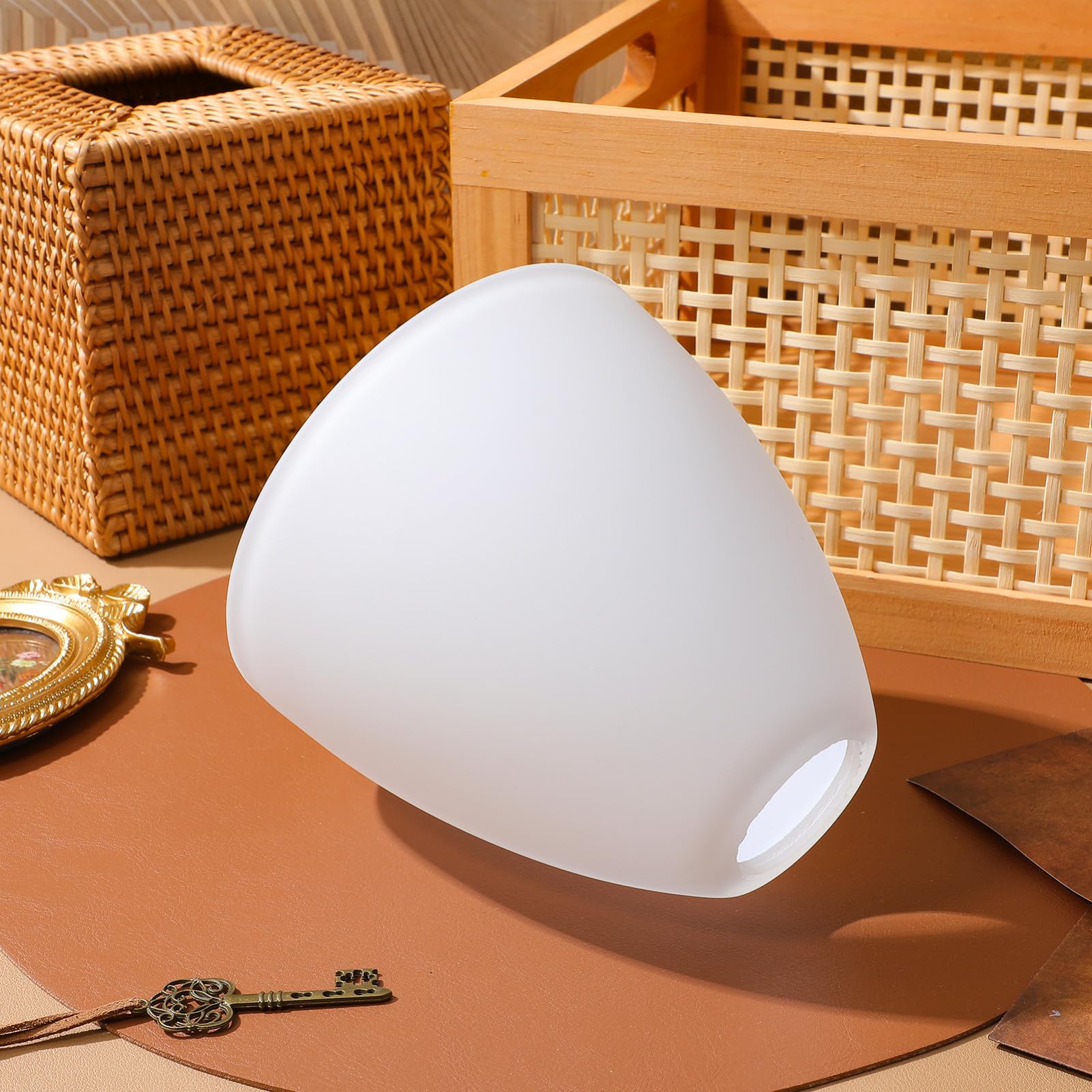 Milchglas Lampenschirm E27 Weiß Lampenabdeckung Lichtschirm Für Zuhause Ersatz Glas Für Hängelampe Modernes Design Wohnräume