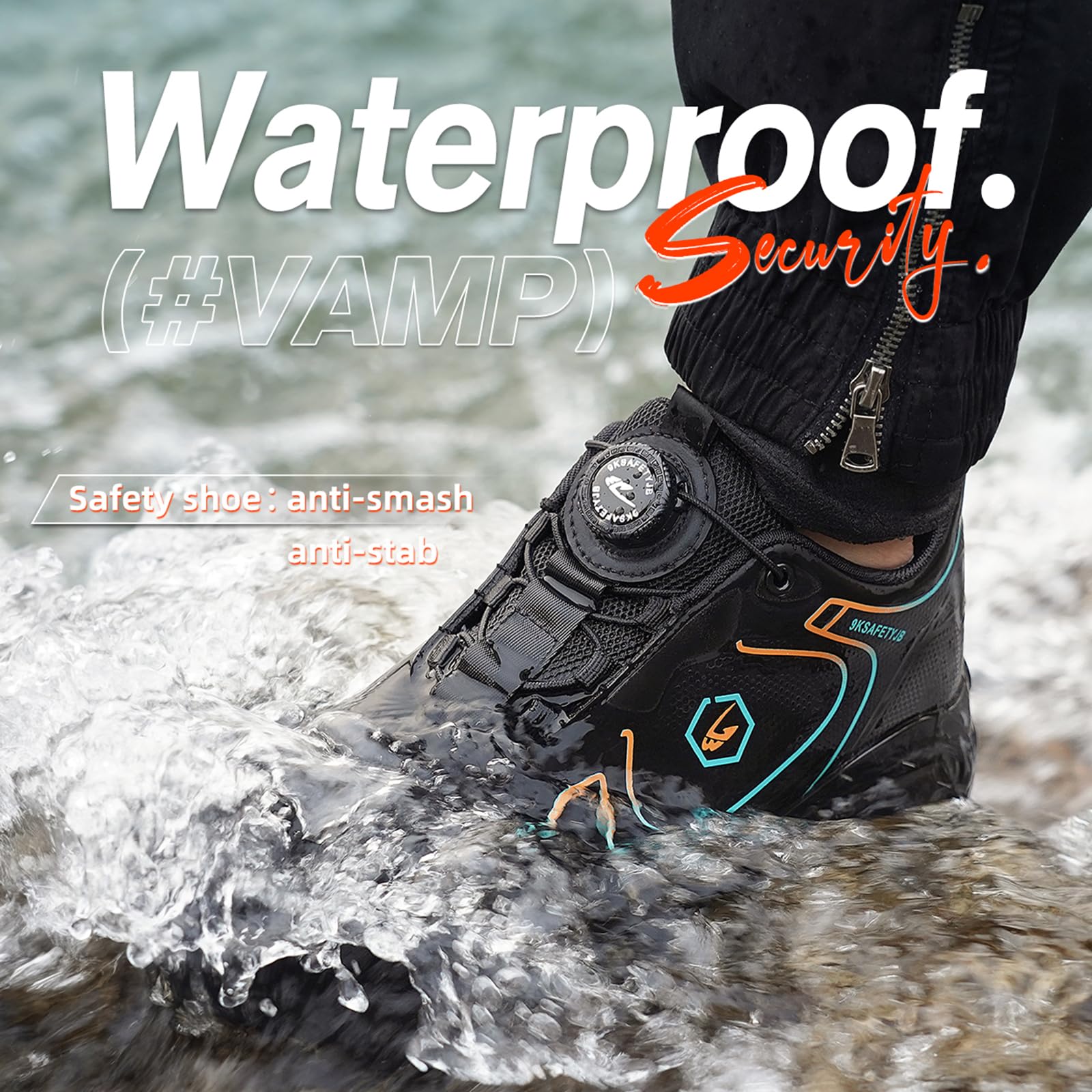 Gugifcto Scarpe Antinfortunistiche Uomo Donna da Lavoro Leggere Comodo Antiforatura Scarpa Sicurezza 36-46EU