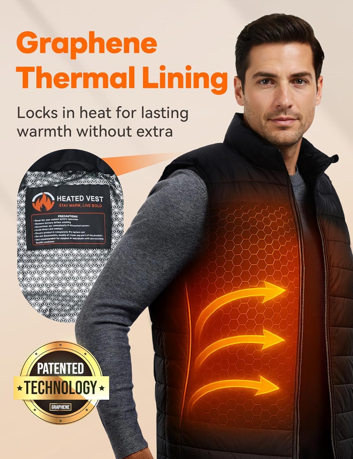 Heated Vest for Men and Women, 16000mAh Rechargeable Heated Jacket Waterproof for Winter Outdoor Hunting Camping, Gifts