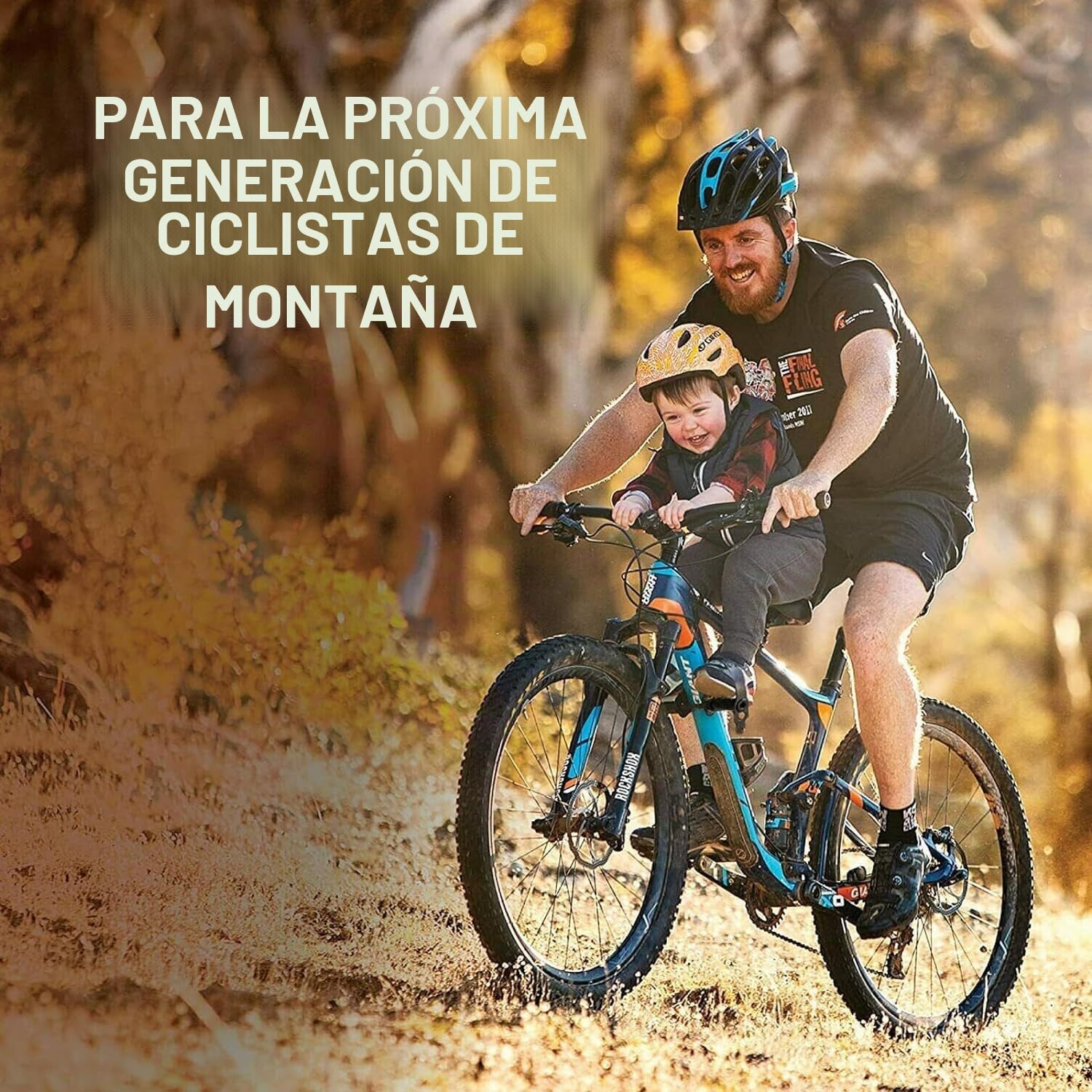 Asiento Bicicleta Niño Delantera, Asiento Infantil para Bicicleta con Manillar y Pedal, Silla Bicicleta Niño Compatible con Adultos MTB, Asiento de Bicicleta Desmontable para Niños de 2 a 5 Años