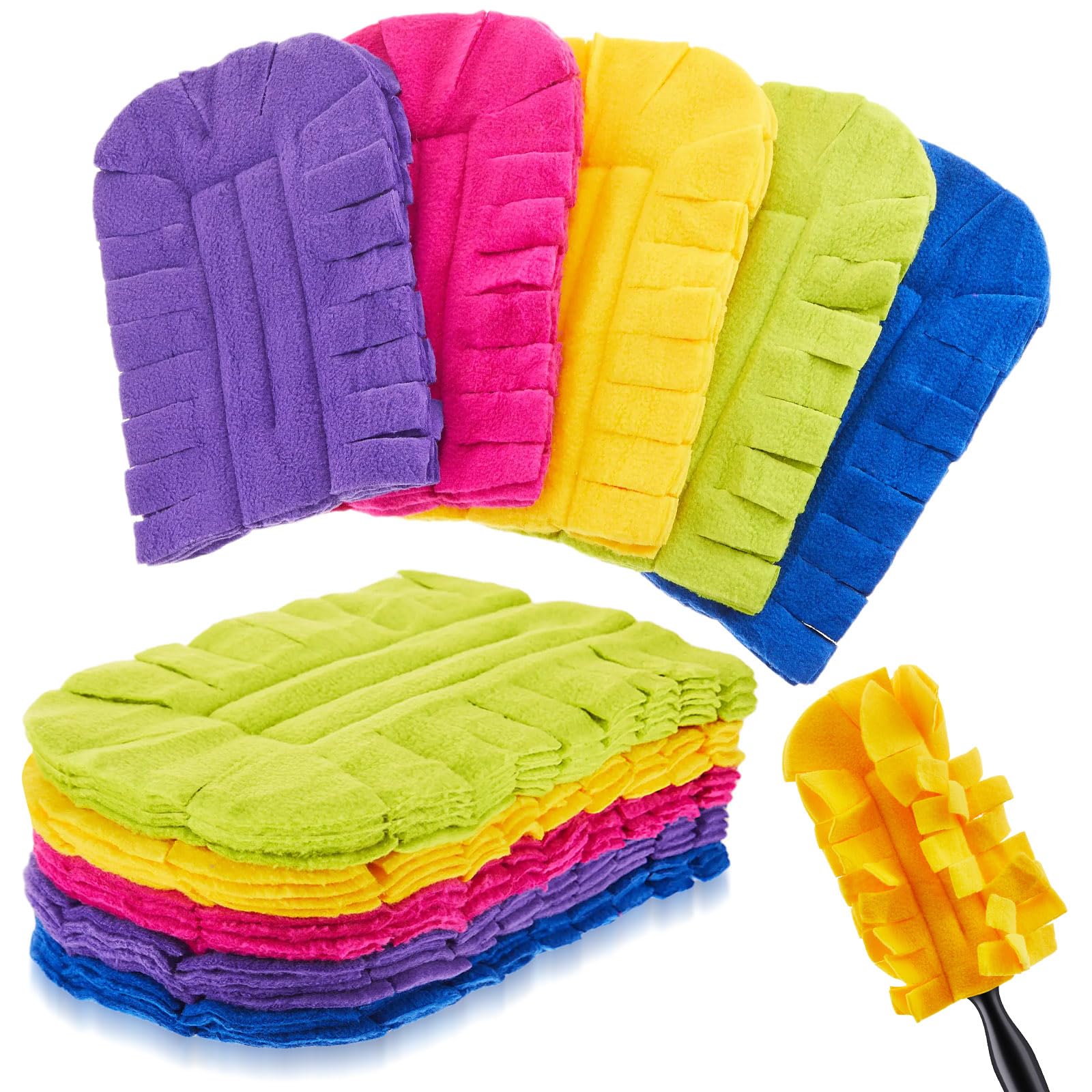 12 Pcs Reusable Duster Refills Washable Pads, Dark Color