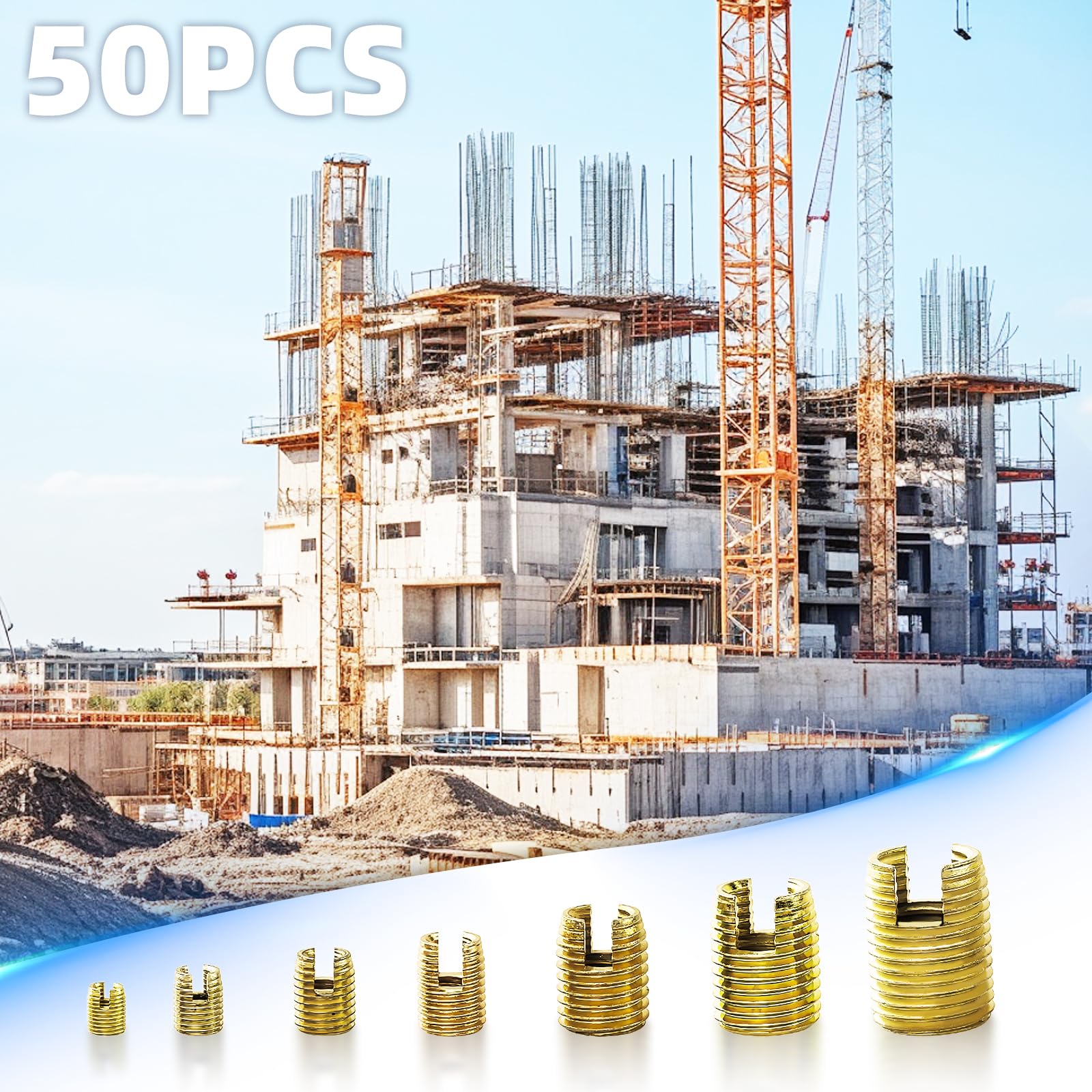 Stainless Steel Thread Inserts - M3-M12 Self Tapping -6 Stainless Steel Thread Inserts - M3-M12 Self Tapping -6