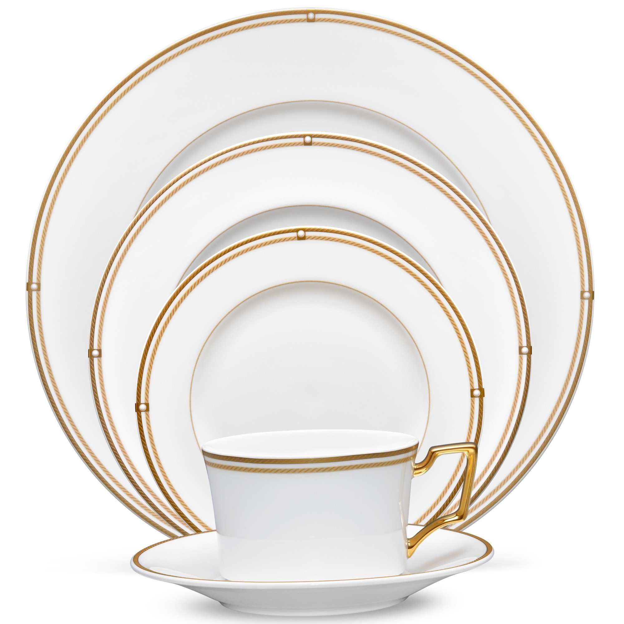 Noritake Aidan Gold 5Pc Place Setting