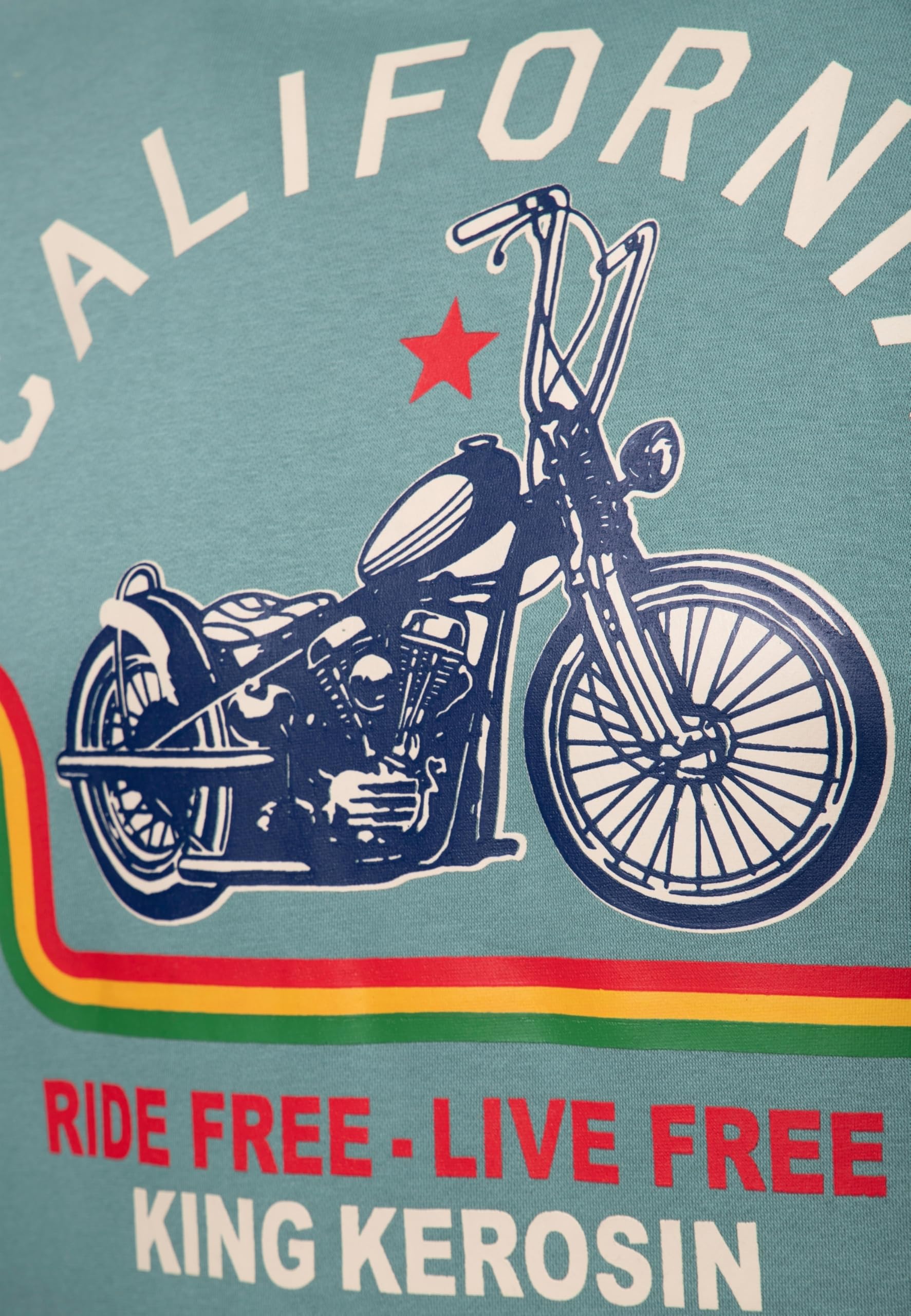 King Kerosin Sudadera con capucha para hombre | Con capucha | forrada | Sudadera con capucha | Sudadera con capucha | Bolsillo canguro | Manga larga | Biker | Motocicleta | Vintage | Retro |