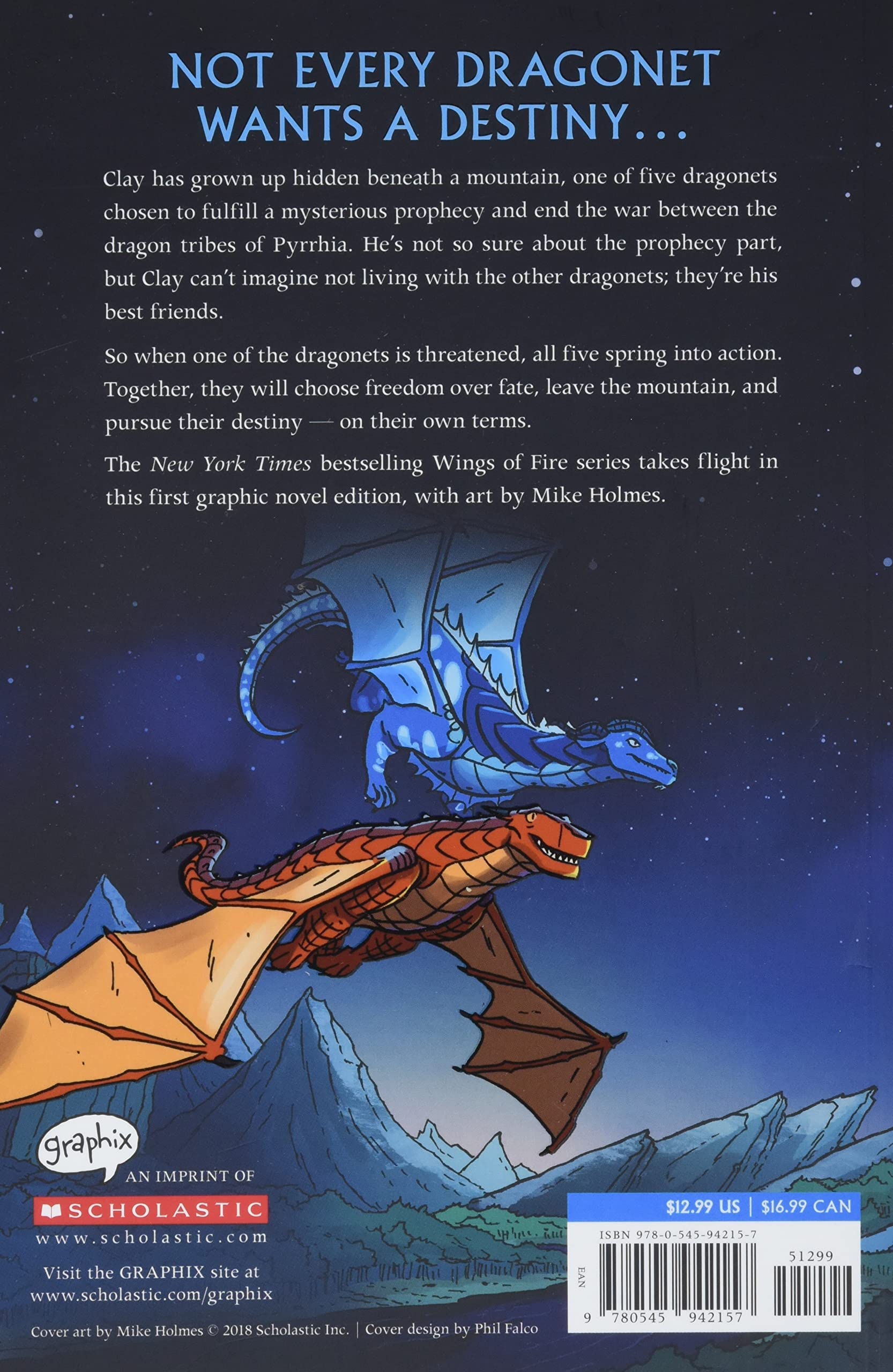 Wings of Fire Graphic Novel #01: The Dragonet Prophecy (Graphix) 1
