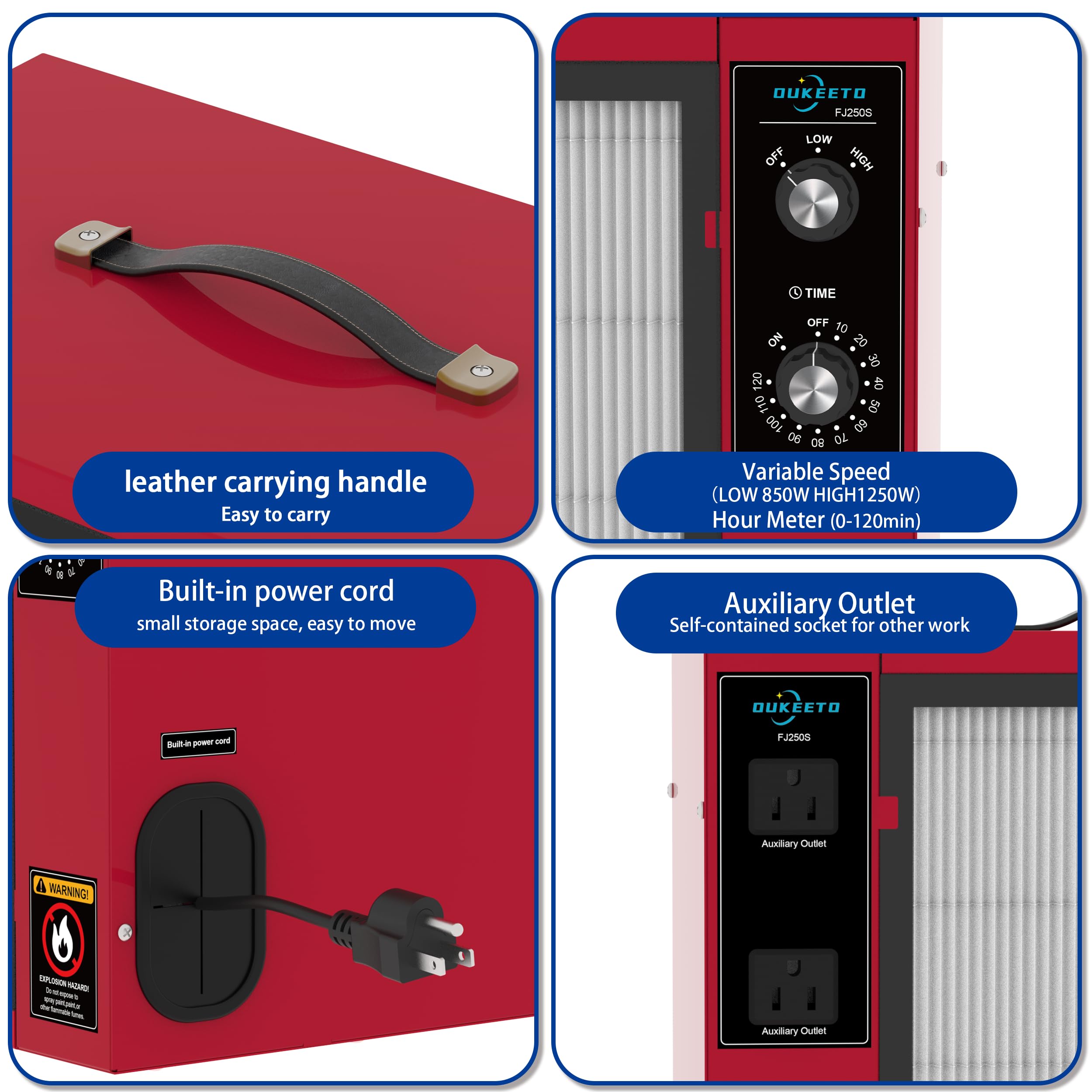 Portable Dust Collector - Woodworking Air Filter -4 Portable Dust Collector - Woodworking Air Filter -4