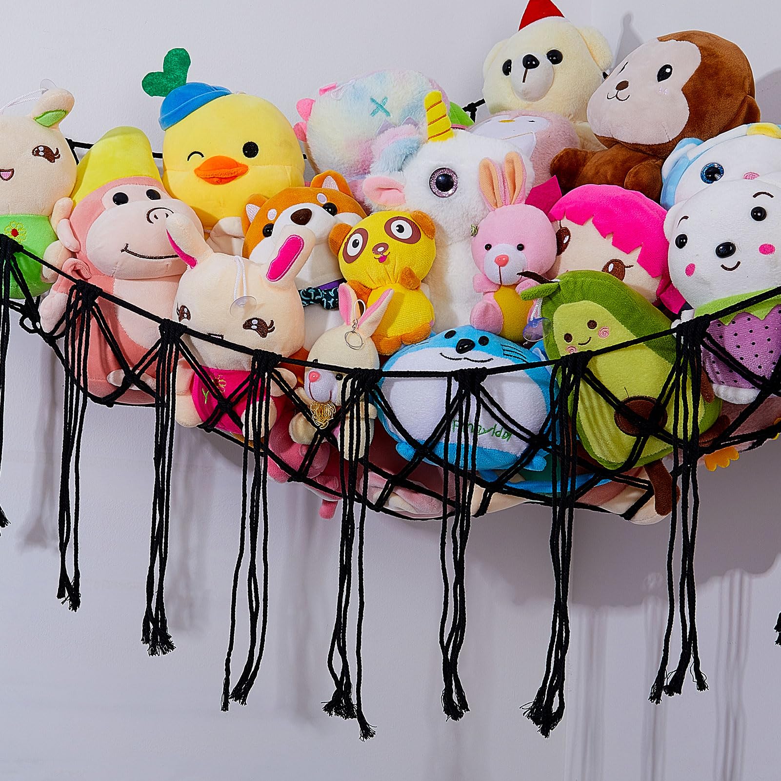 Amaca Giocattolo Beinou In Rete - Organizzatore Per Peluche, 100x100x150 Cm | Per Camera Bambini - Foto 6