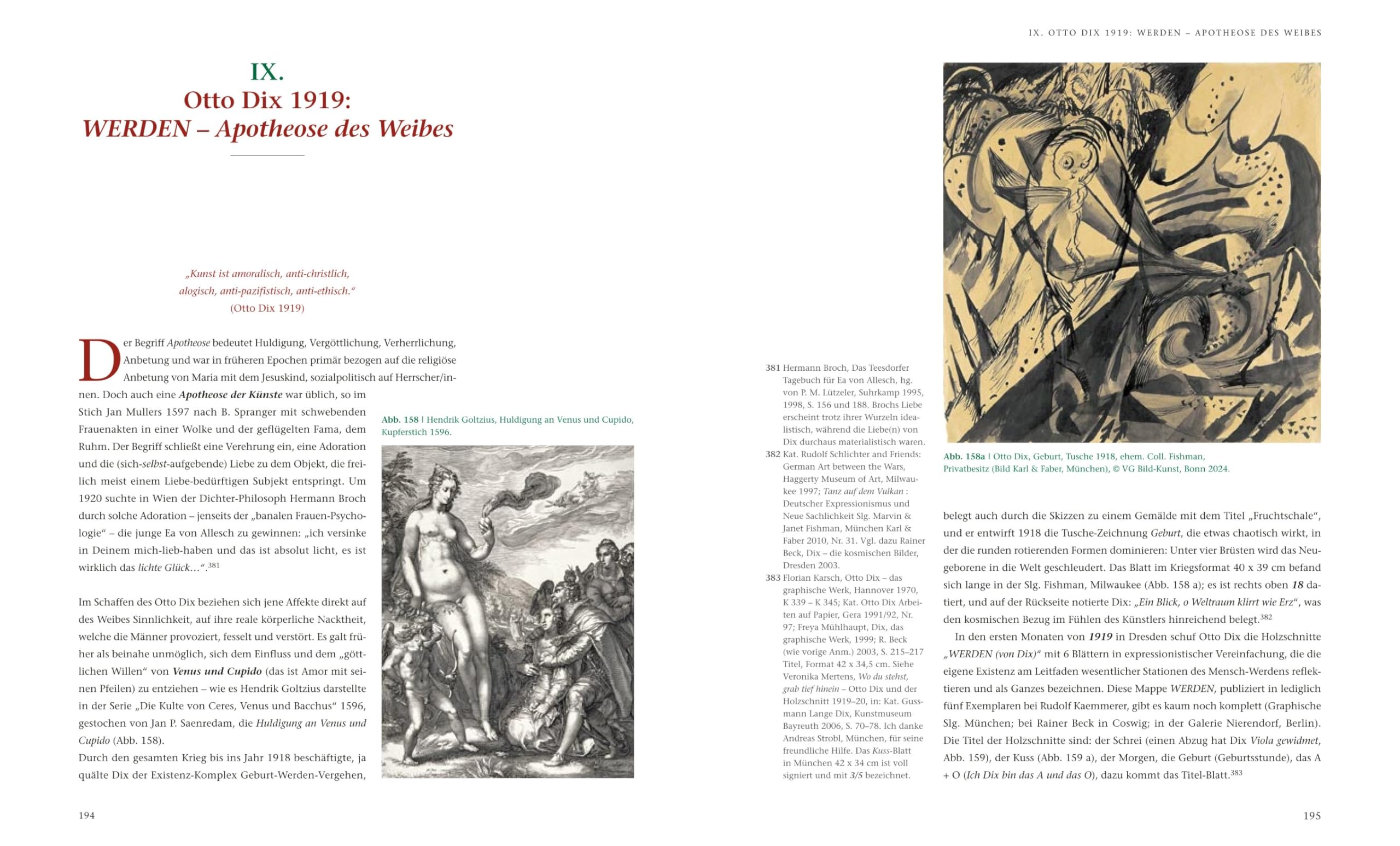 An die Schönheit Otto Dix: Von der Apotheose zur Todsünde