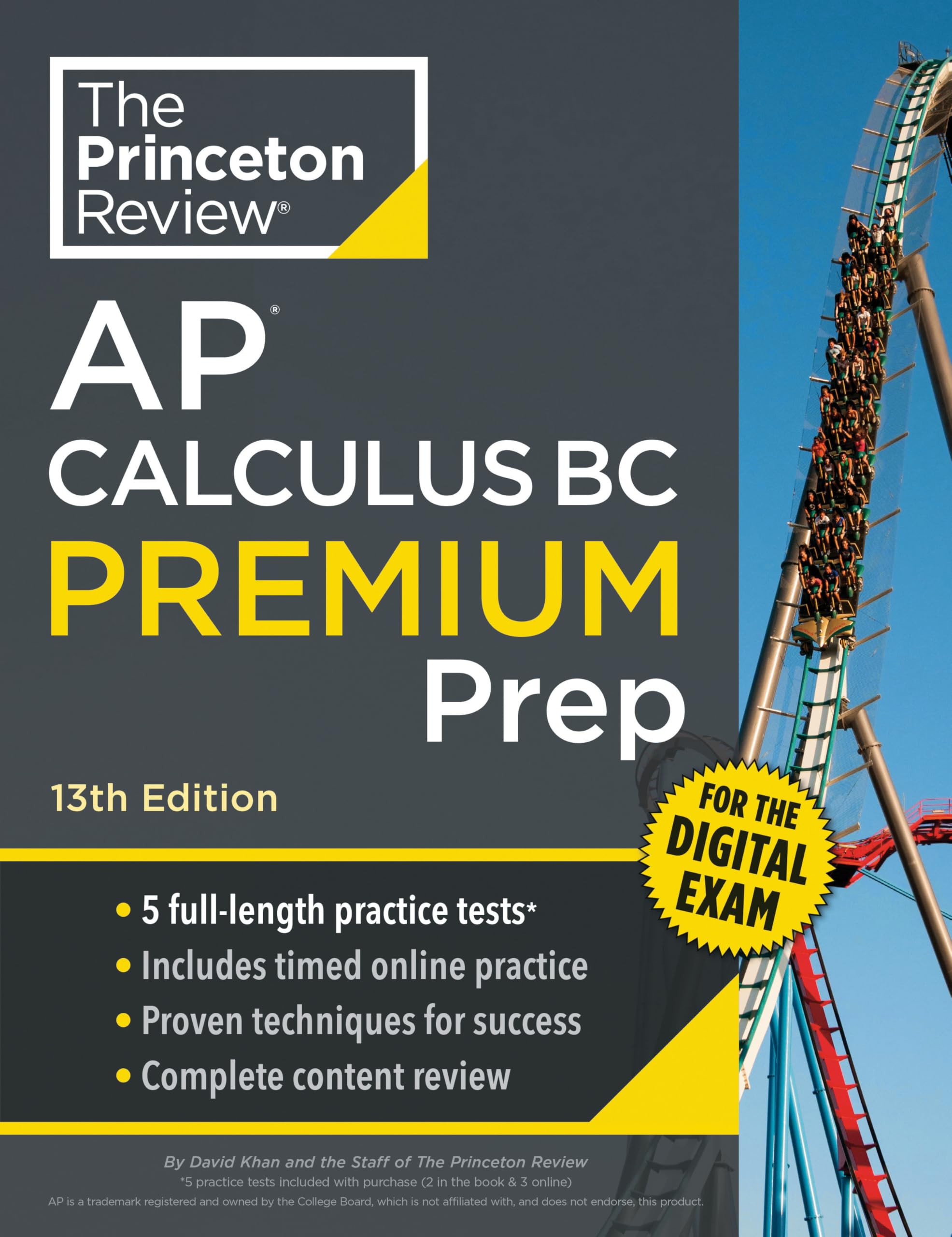 Princeton Review AP Calculus BC Premium Prep, 13th Edition: 5 Practice Tests + Digital Practice Online + Content Review (College Test Preparation, Ap Premium)