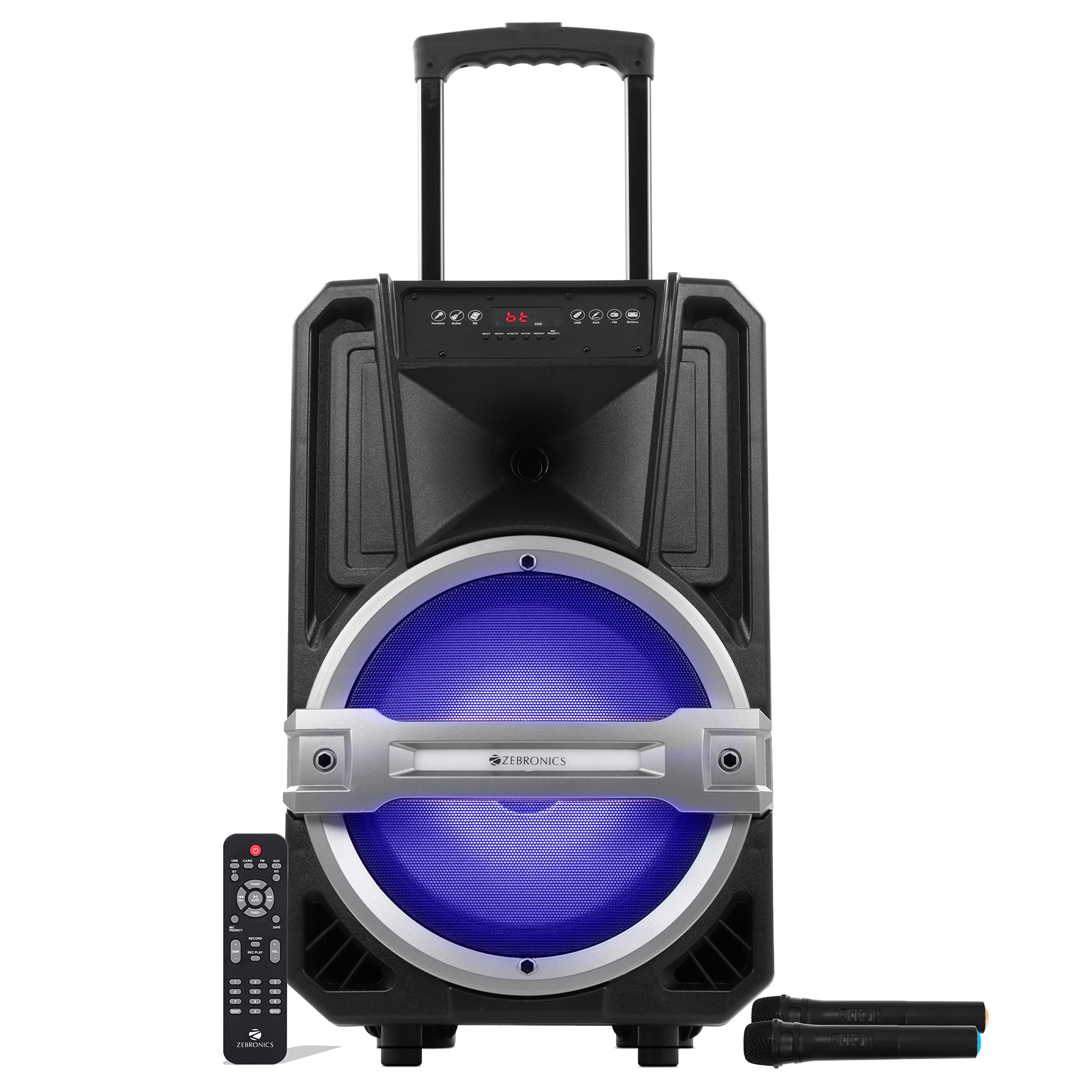 Zebronics ZEB-TRX15L Trolly DJ Speaker with Bluetooth connectivity
