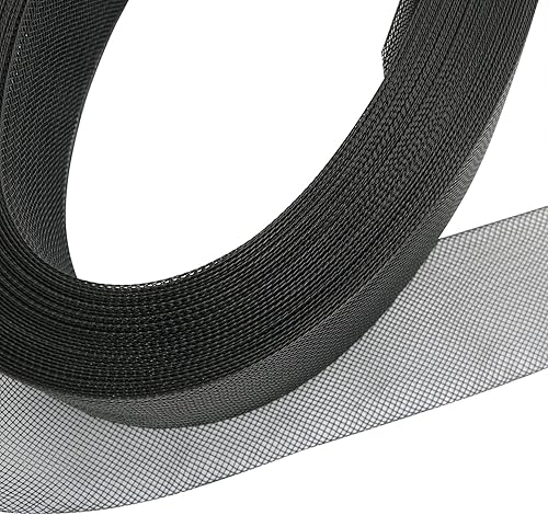 Miniatura 10 de Stiff Horsehair Braid yyangz 50 yardas 2 pulgadas, trenza de pelo de caballo de poliéster rígido blanco para costura de poliéster deshuesado,