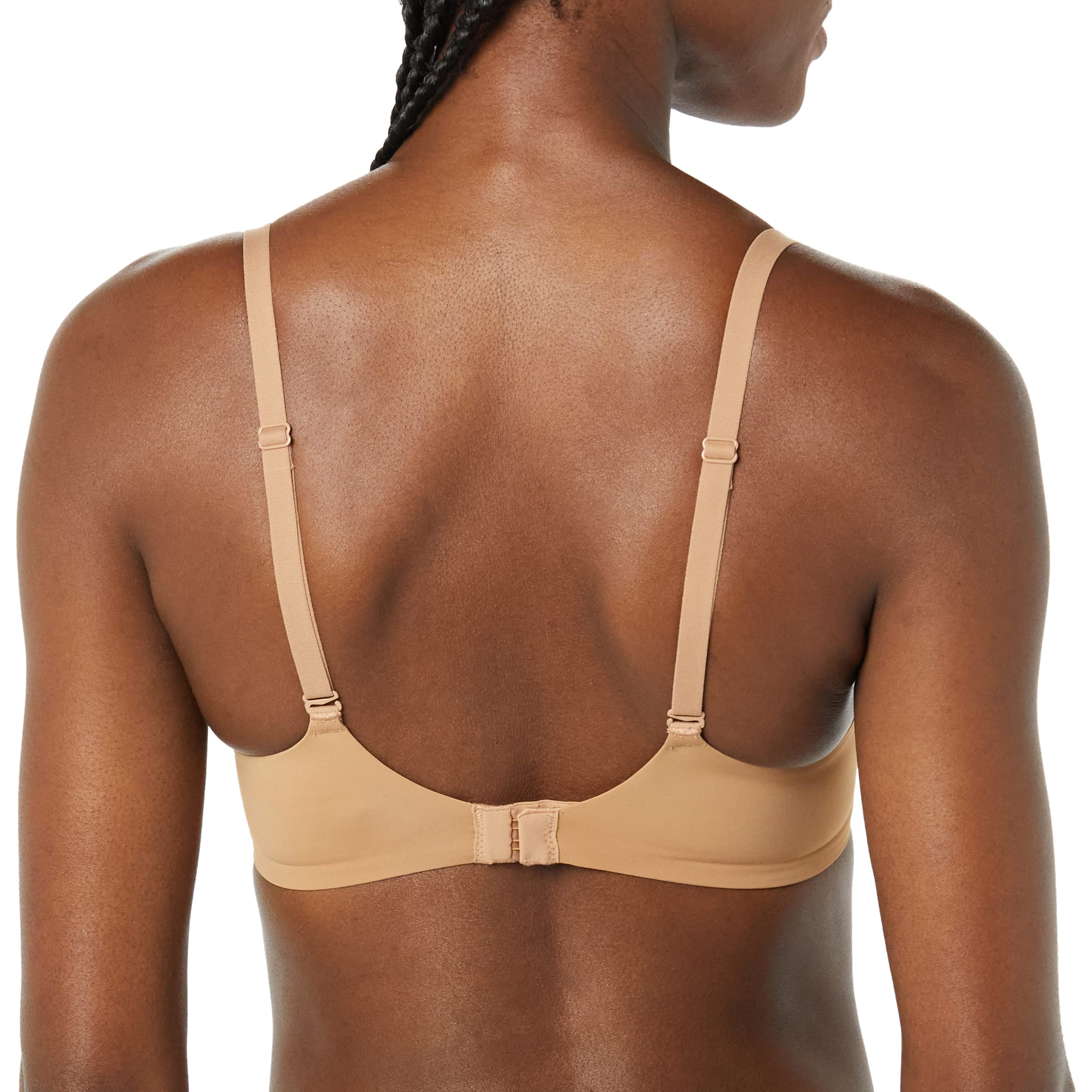 Amazon Essentials Reggiseno Leggermente Foderato Senza Ferretto Donna, Pacco da 2