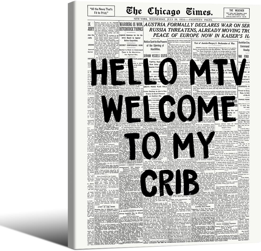 Feels So Good To Be Home Wall Art Vintage Postcard Poster 24x36 inch Black Framed Trendy Horizontal Minimalist Canvas Prints for Apartment Bedroom Wall Decor