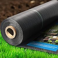 Sunifier Heavy Duty Woven Weed Barrier Landscape Fabric - 1.3ft x 50ft Premium Geotextile Mat for Gardens, Driveways & Weed Control
