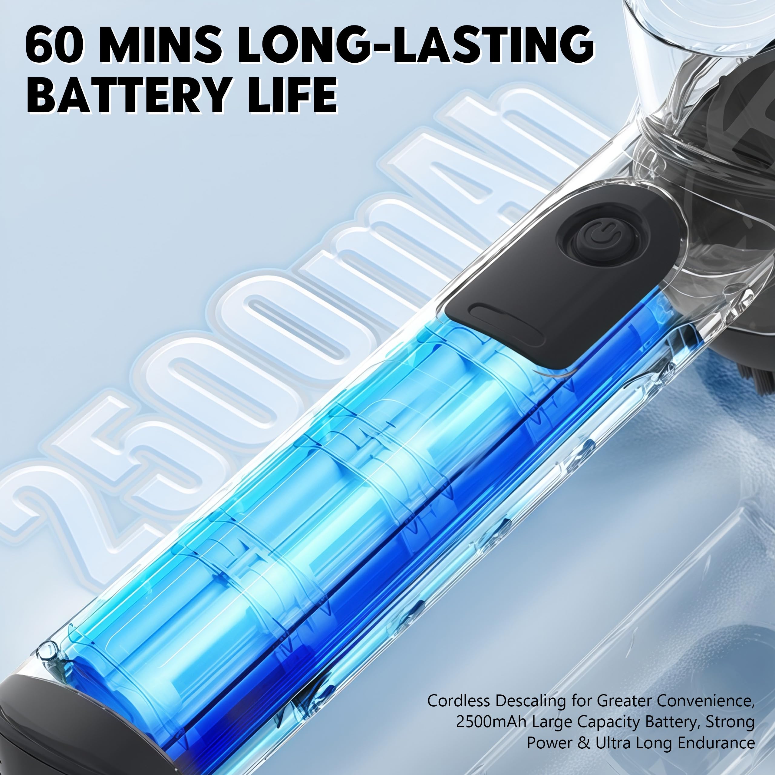 Nettoyeur de vitre d'aquarium électrique IPX9 2500mAh télescopique avec 8 embouts