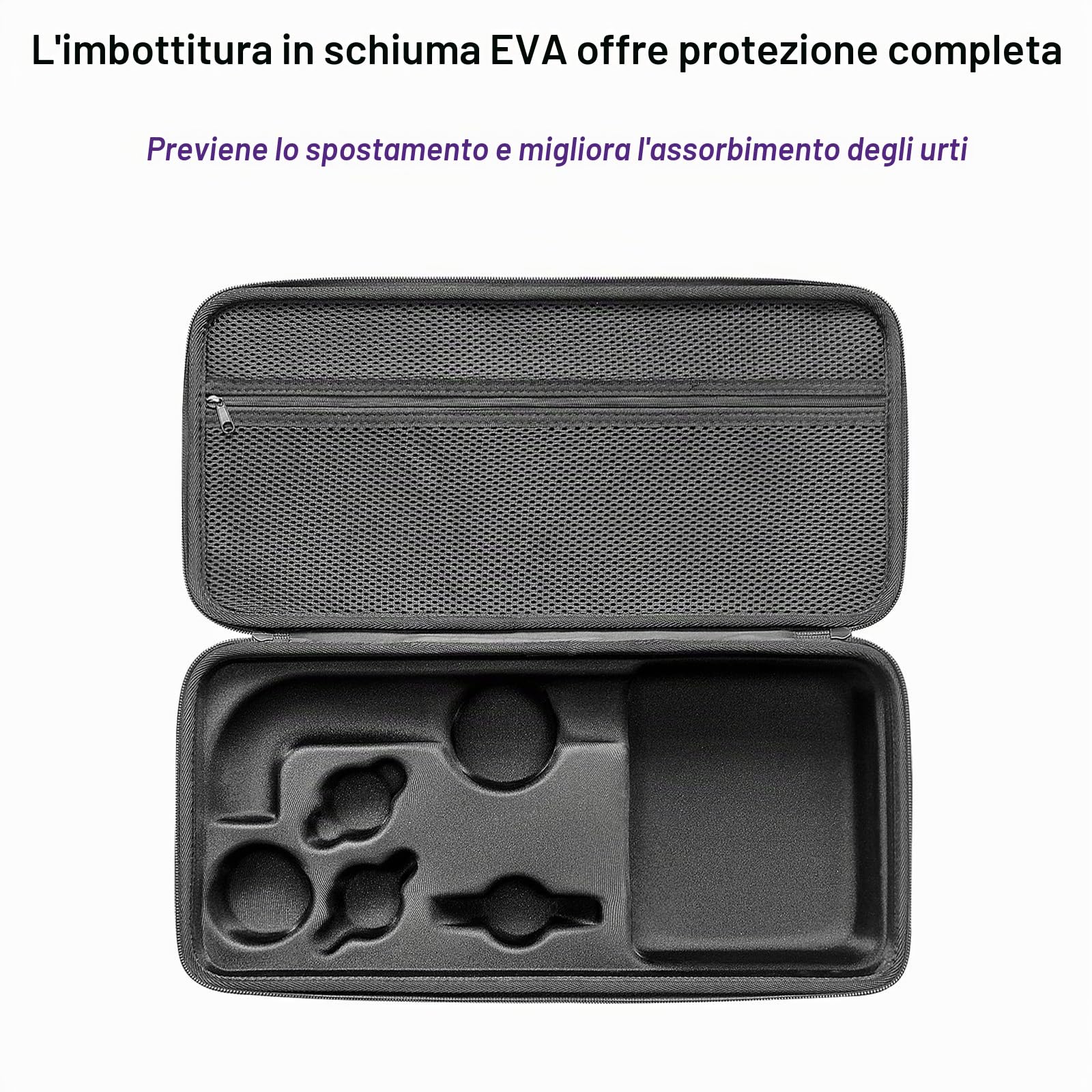 Custodia rigida da viaggio compatibile con asciugacapelli Dyson HD17 HD18, borsa da trasporto in EVA per asciugacapelli Supersonic R e accessori