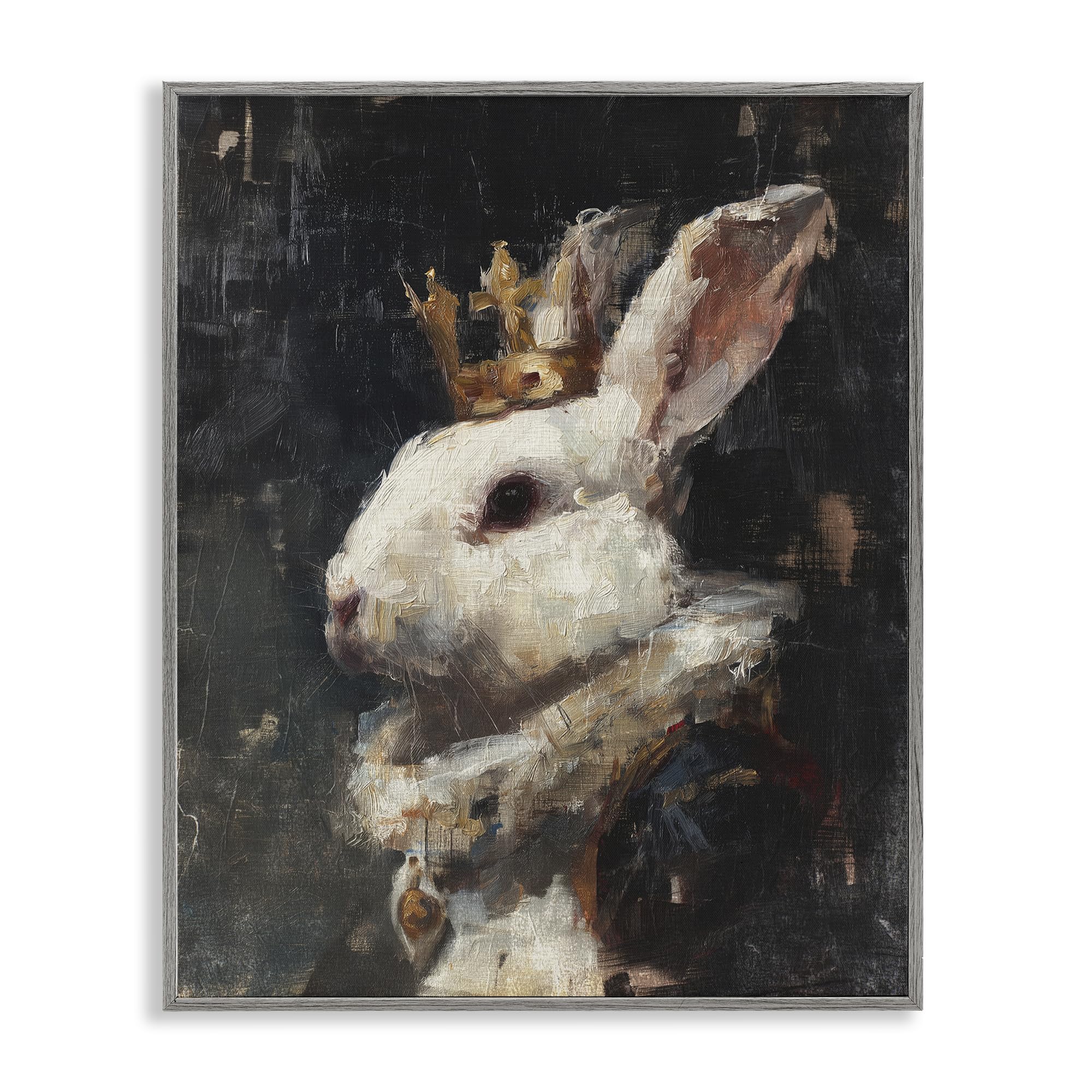 'Regal Monarch Rabbit'| Framed Giclee Art
