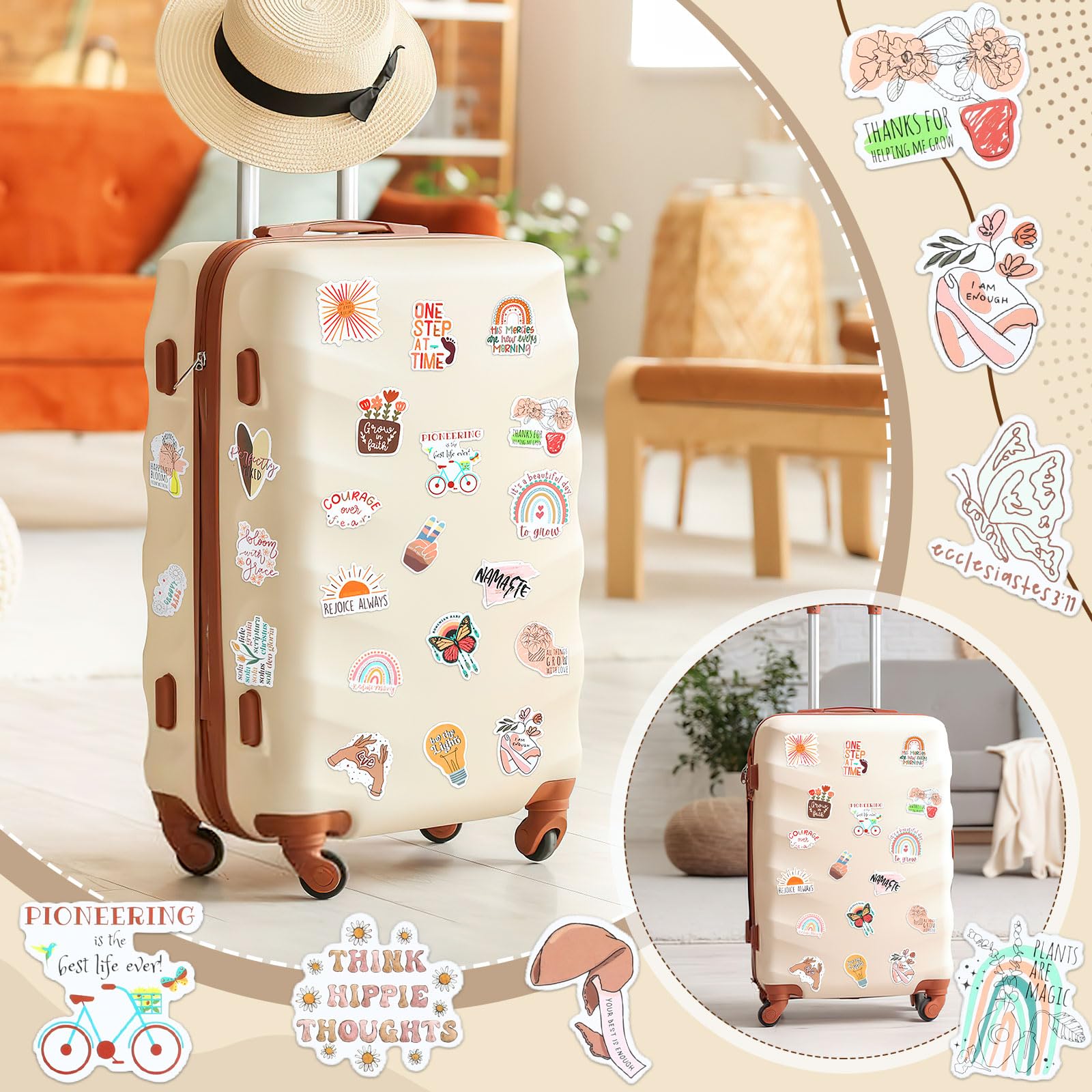 Snapklik.com : 100PCS Bible Verse Stickers, Inspirational Christian ...