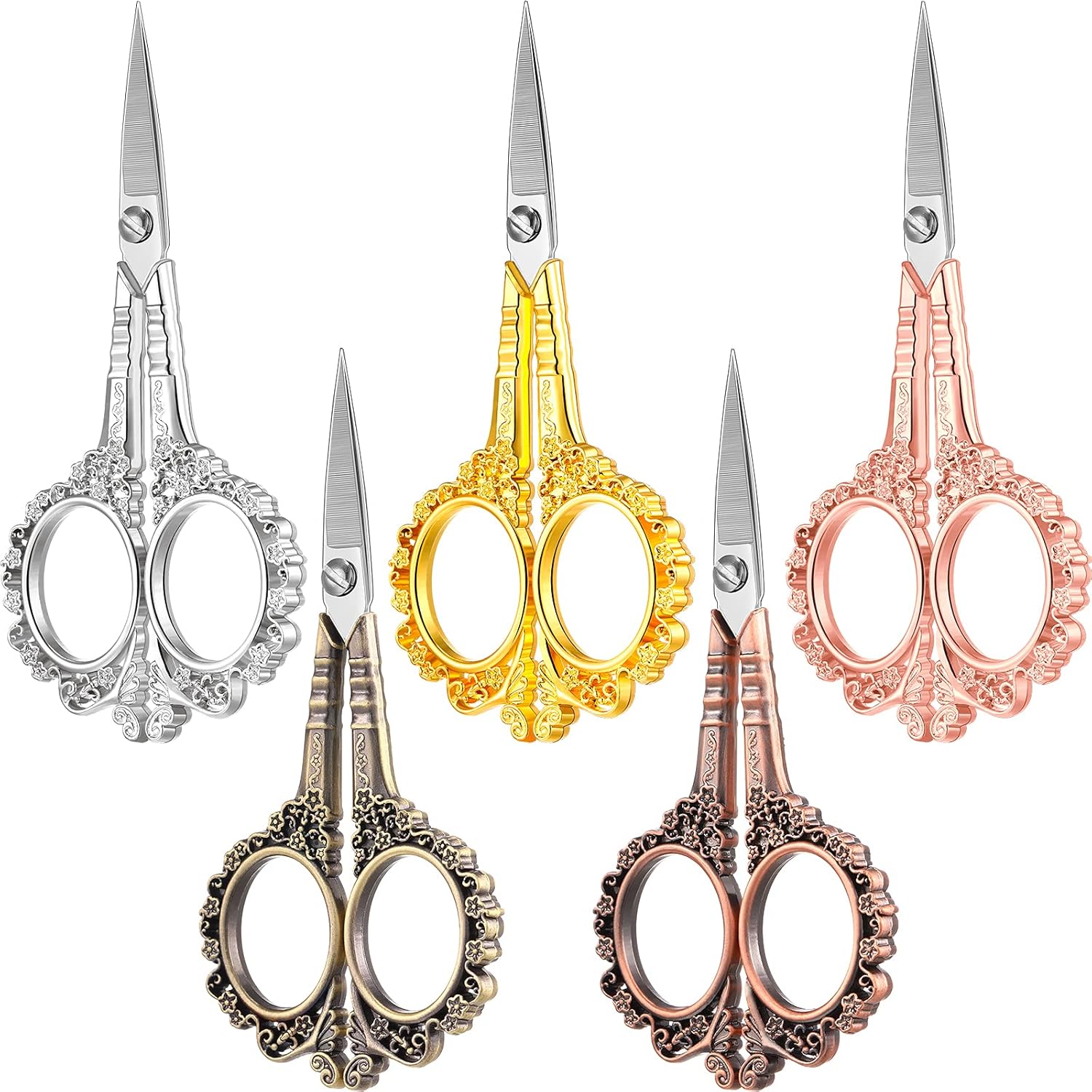 Amazon.com: 5 Pcs Vintage Embroidery Scissors Kit European Style ...
