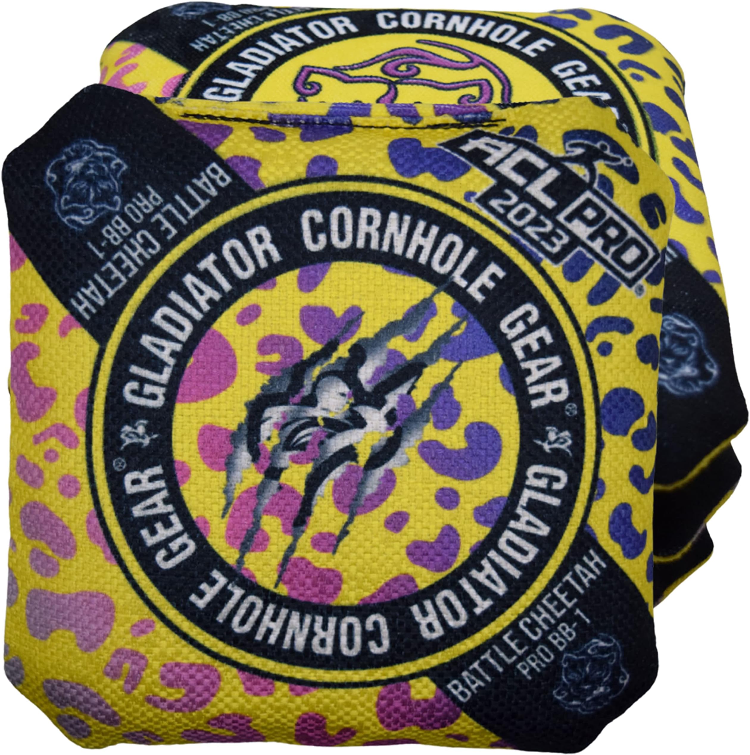 Gladiator | ACL Cornhole Bags | 4 Battle Cheetah Pro Bags
