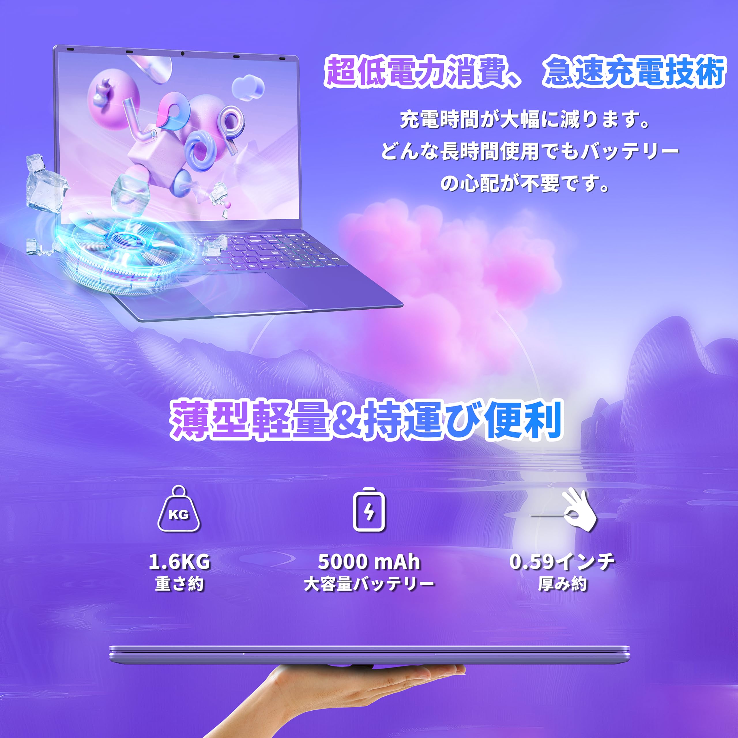 Amazon.co.jp: 16インチノートパソコン【Win 11 Pro/MS Office 2019
