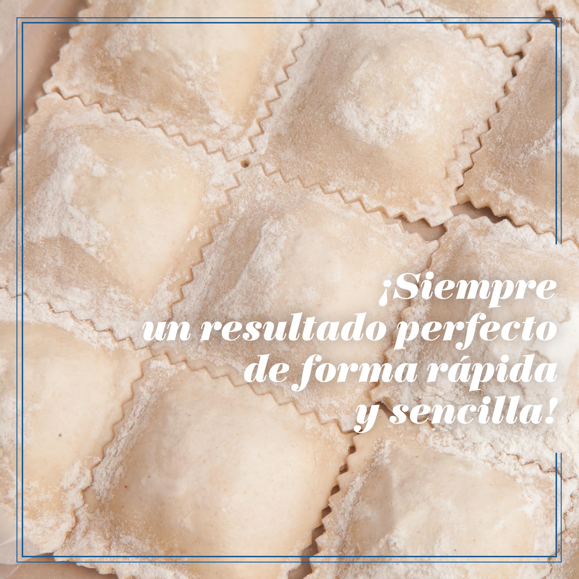La Gondola Cortador de Rueda Ajustable (2 Festoneadas) | Utensilios para Pasta Fresca para Casa y Negocio | Cortapastas Fácil de Usar de Latón y Madera Natural | Cortador de Raviolis
