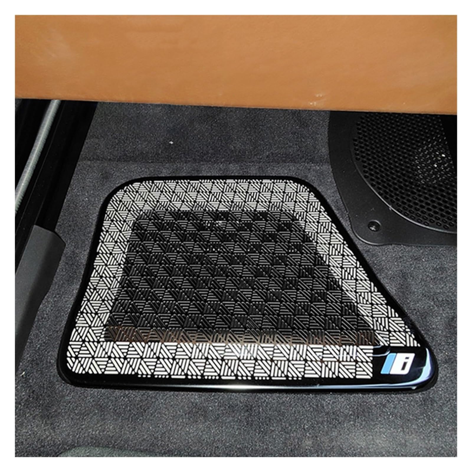 Autositz-Klimaanlagen-Steckdosenschutz-Staubschutzaufkleber, Innendekoration, Styling-Zubehör, kompatibel mit BMW 7er I7 G70, kratzfeste Luxus-Aufkleber(M silver-2 pcs)