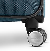 Vista 45 de Samsonite - Equipaje ligero y suave de la colección Ascella 3.0, con ruedas giratorias, Negro