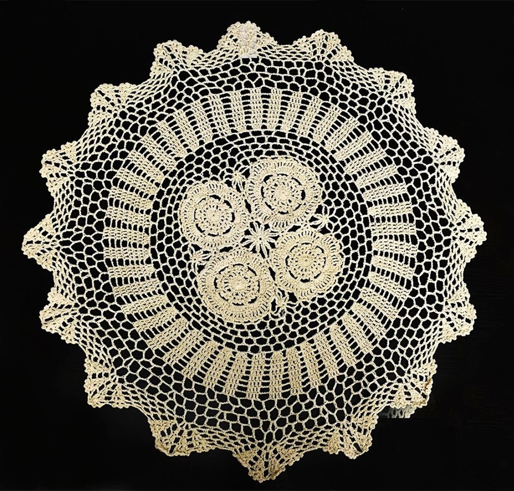 Crochet Doilies Centerpiece EMBROIDERY & ORIGAMI