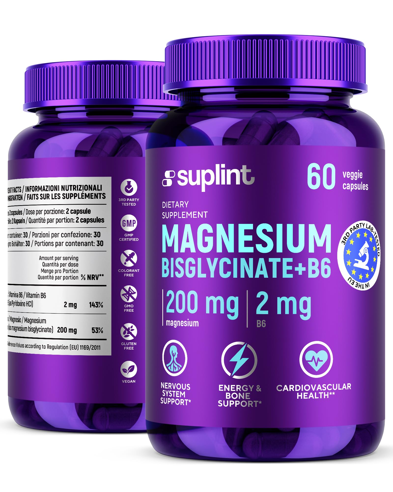 Magnesium bisglycinaat + vitamine B6