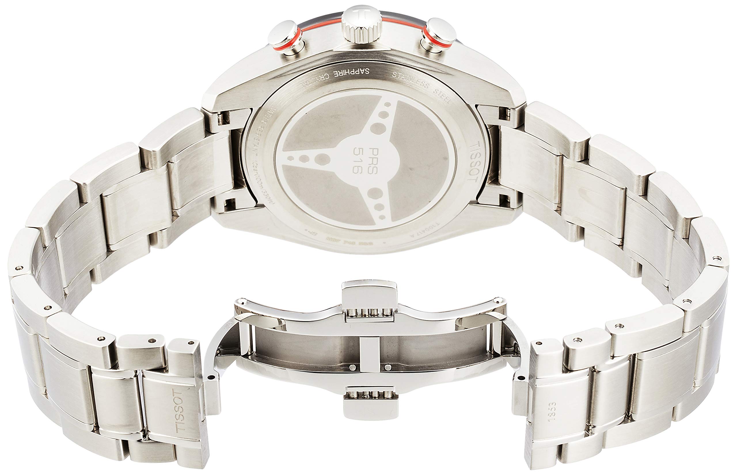 Tissot Mens T-Sport PRS-516 Quartz Chronograph Red and Black Bracelet Watch T100.417.11.051.01 product thumbnail 4