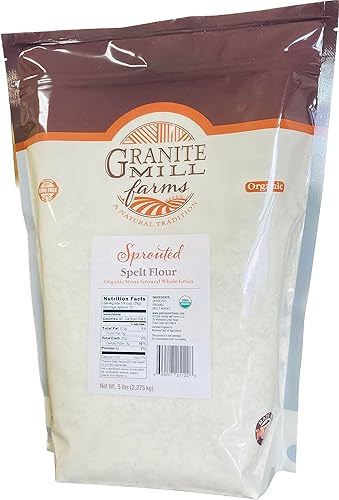 Miniatura 4 de Granite Mill Farms Harina de espelta orgánica germinada, 5 lb