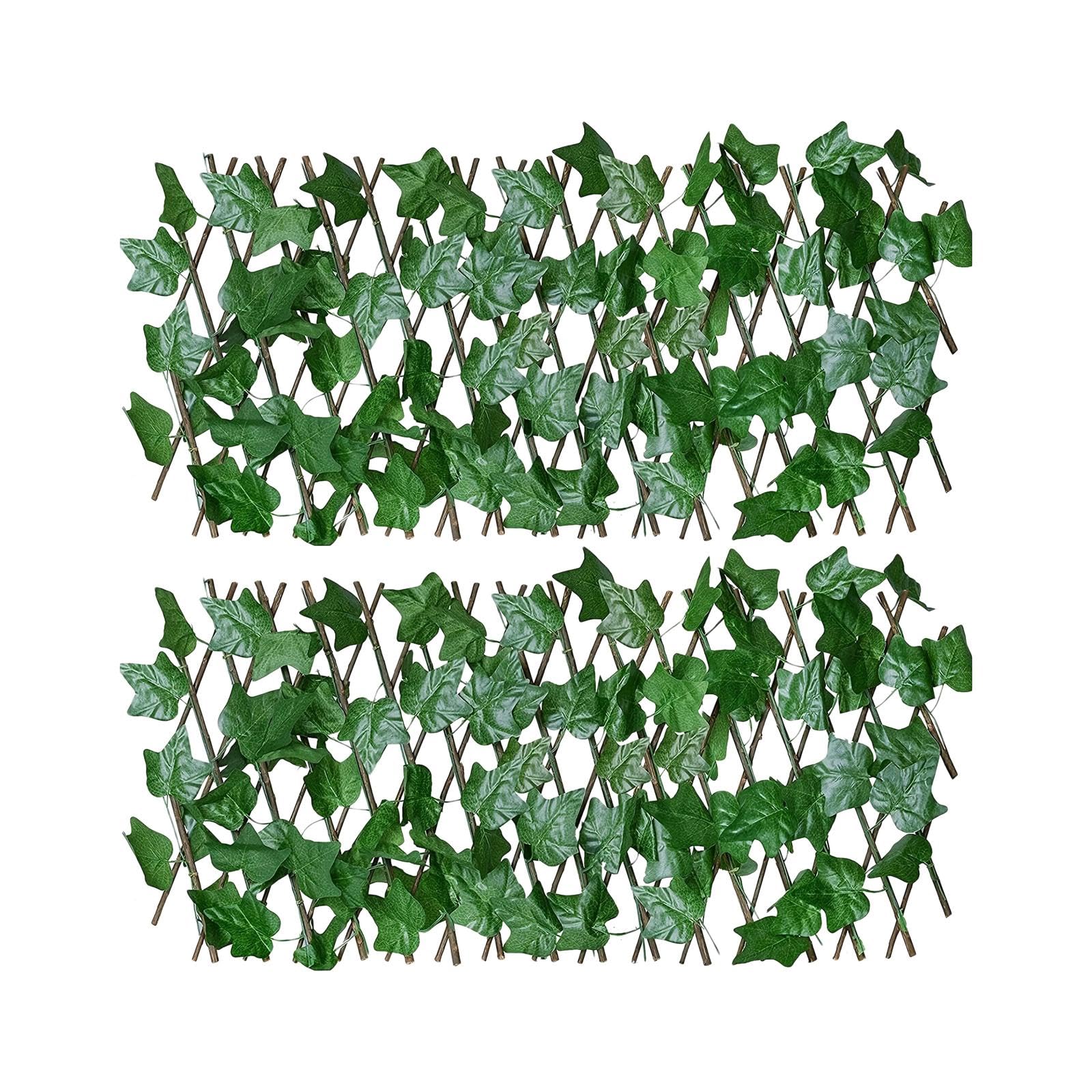 CLUB BOLLYWOOD® Faux Ivy Fencing Panel Vine Fence Fence Privacy Screen for Balcony Home Yard 2pcs | Garden Fencing | Fence Panels | Fence Panels | 1 Leaf Privacy Fence-image-17