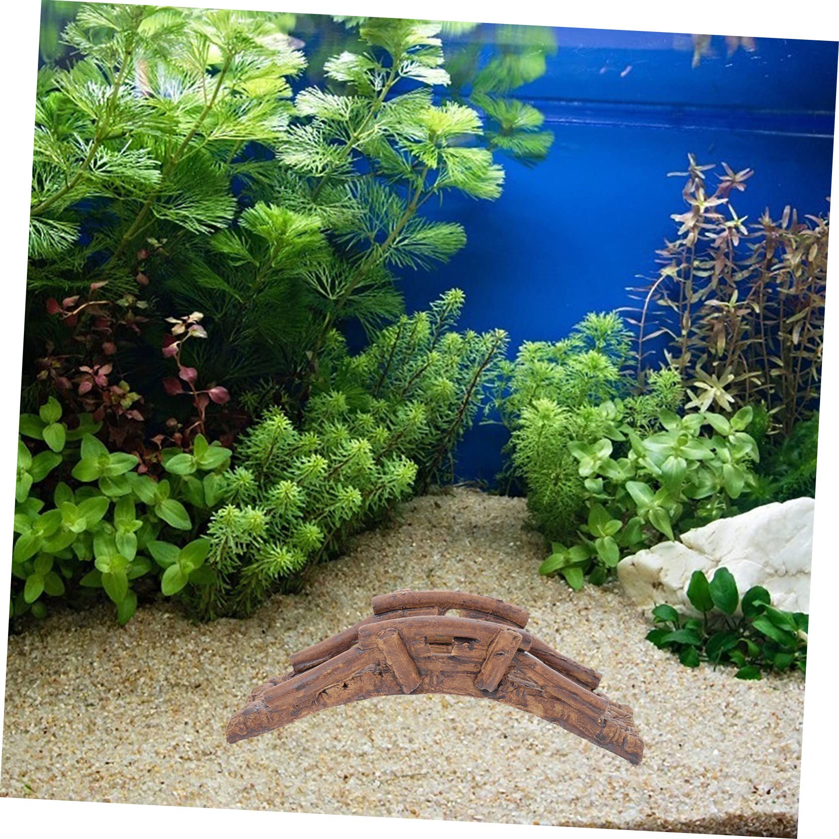 Sosoport 6stücke Aquarium Brücke Dekoration Fischverstecke Für Naturaquarien Langlebige Polyresin Landschaftselemente Brücke Hängebücke