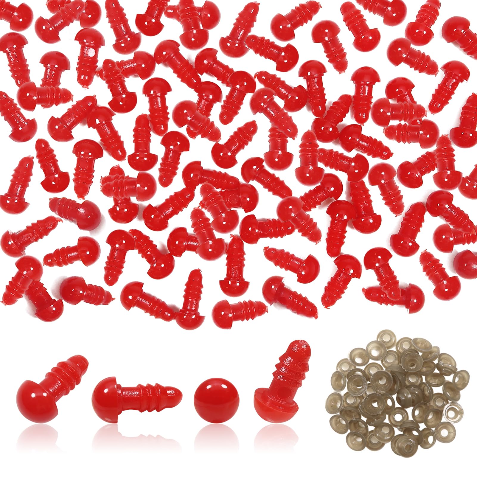 Amazon.com: TOAOB 50pcs 8mm Safety Eyes for Amigurumis with