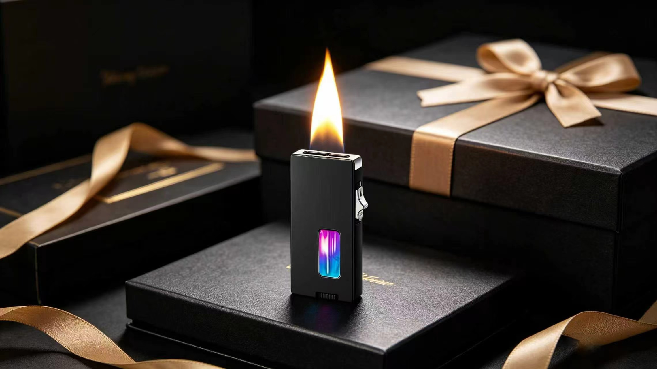 Encendedor eléctrico recargable de llama suave vintage miniatura 7