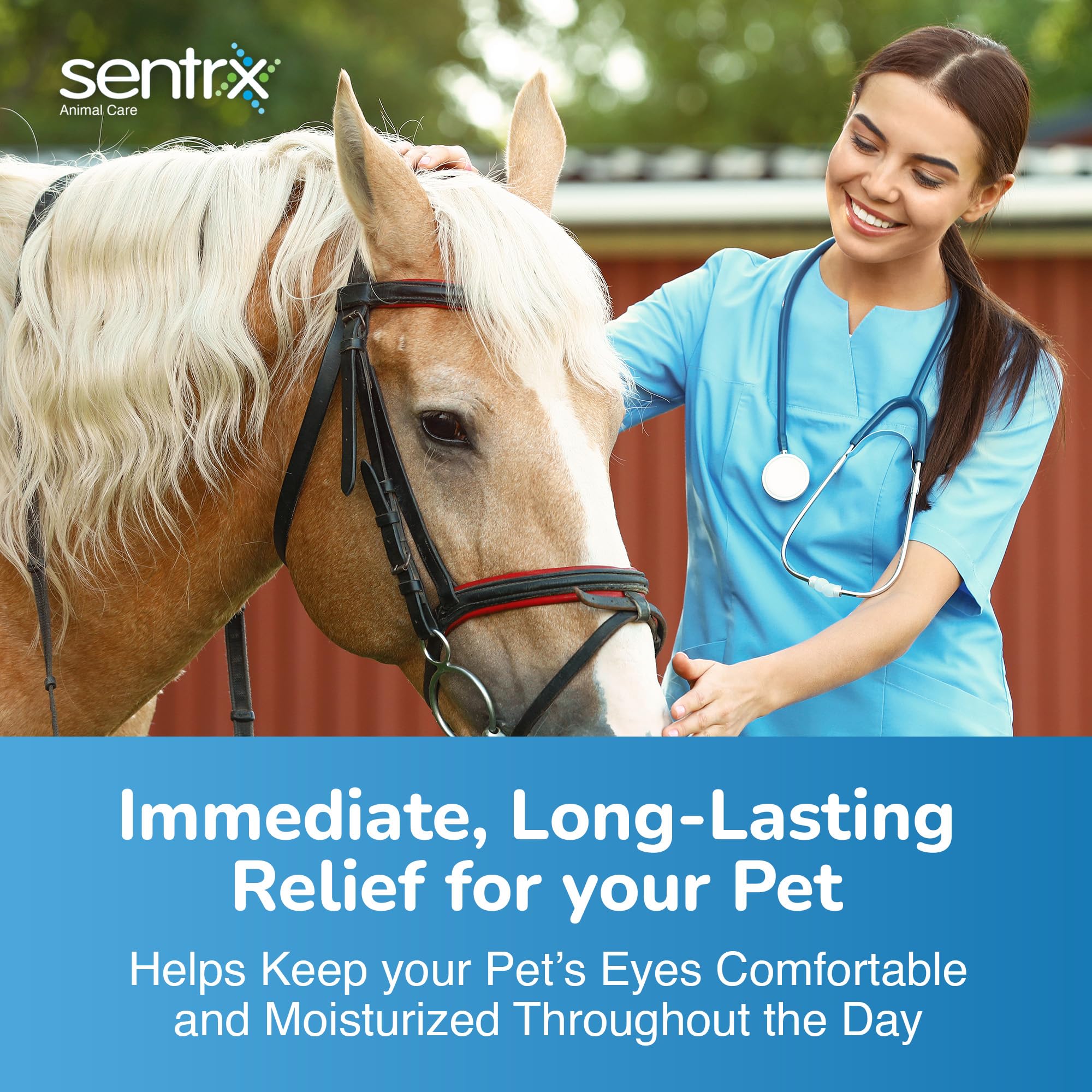 Sentrx - Eye Lube Pro Eye Drops for Dogs, Cats, and Horses, Hydrating Gel Eye Drops with Hyaluronic Acid and Carbomer Lubrication, for Dryness, Itching, and Irritation, 20g — Amazon image 3