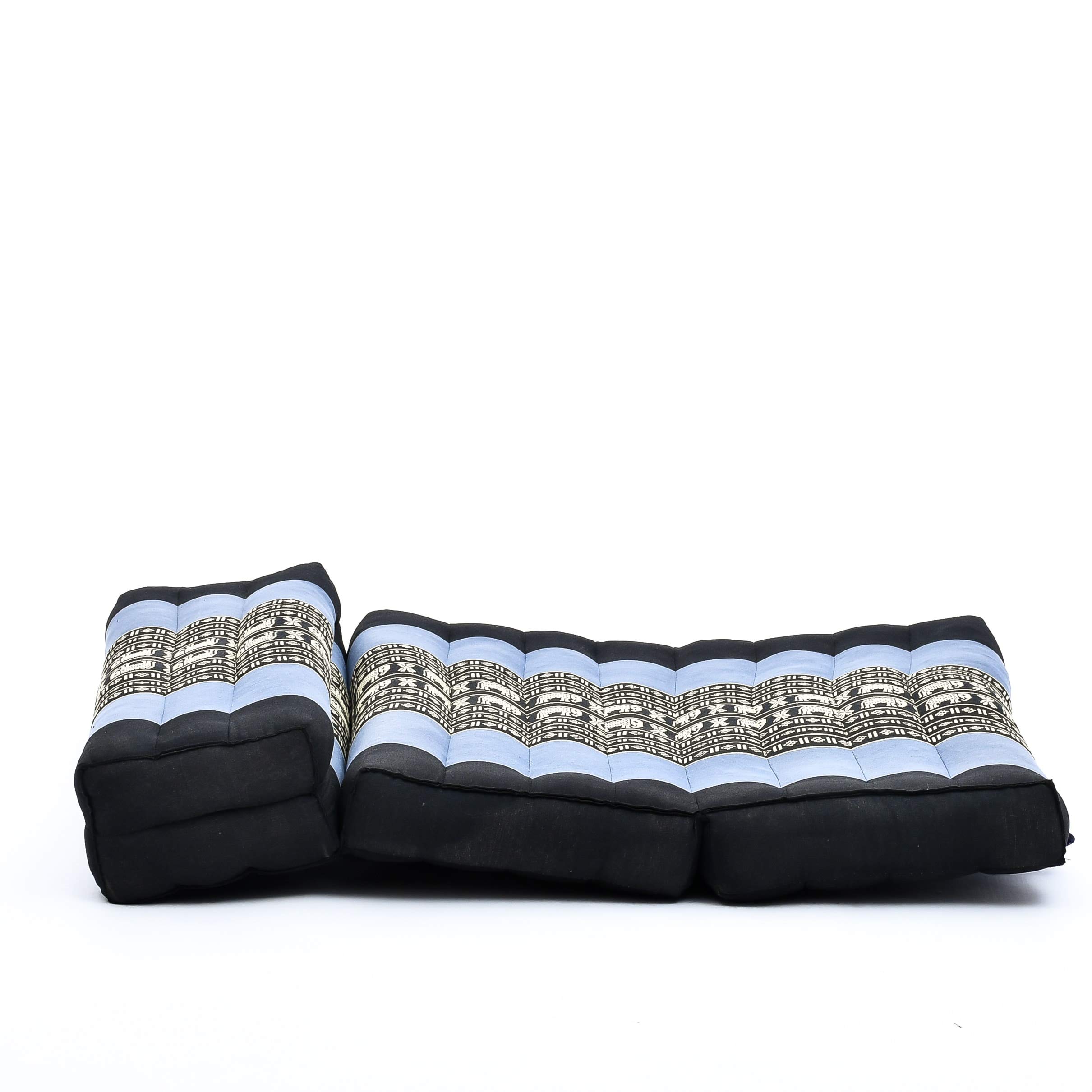 Leewadee Cojín de Meditación Plegable - Kapoc Cojín Suelo para Meditación & Relajación