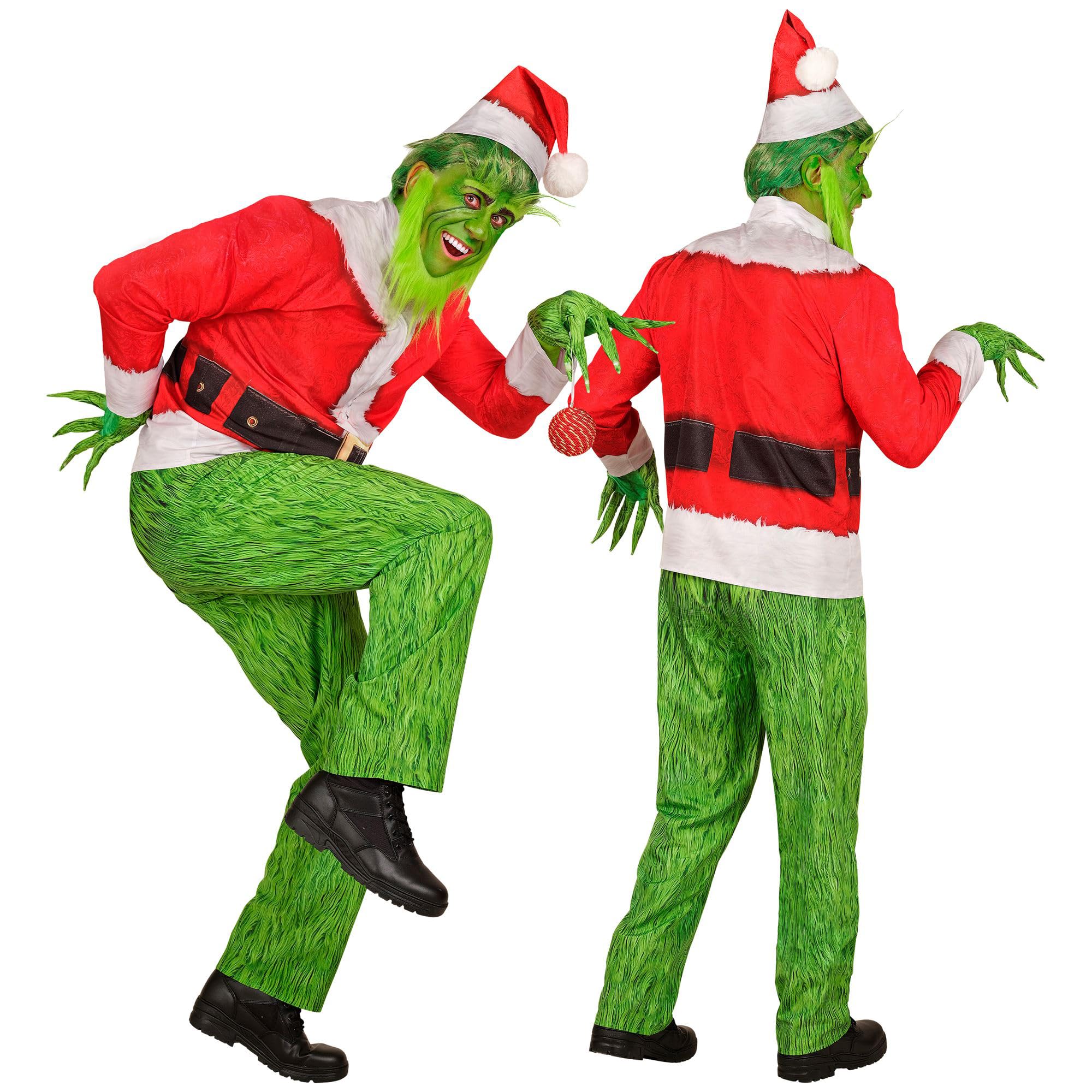 W WIDMANN MILANO Party Fashion - Christmas Monster Costume Set for Adults, Complete Outfit for Carnival, Christmas