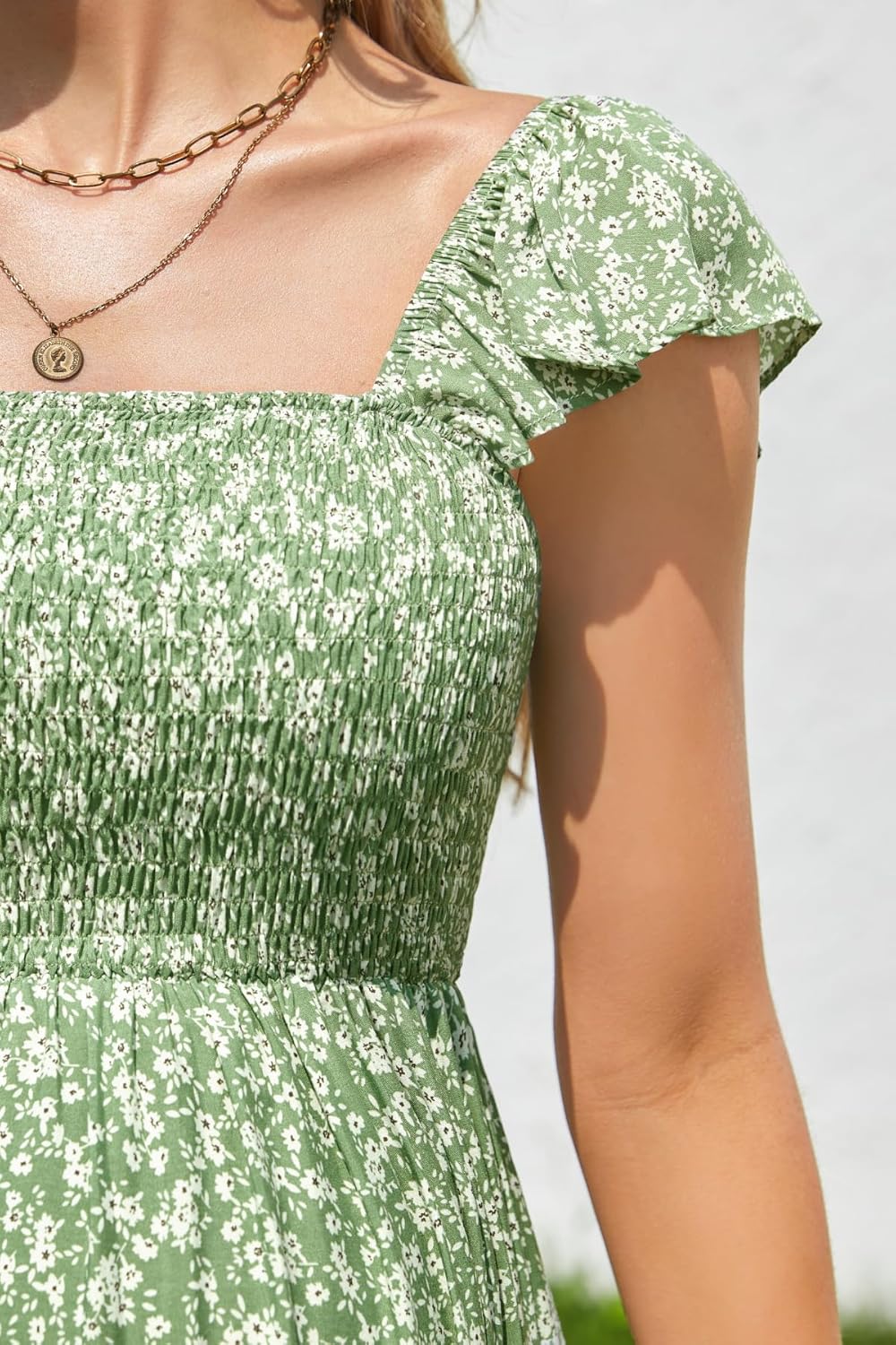 Maternity Dress Baby Shower - Photoshoot Pregnancy Summer Maxi Spaghetti Straps Casual Dress - Image 3