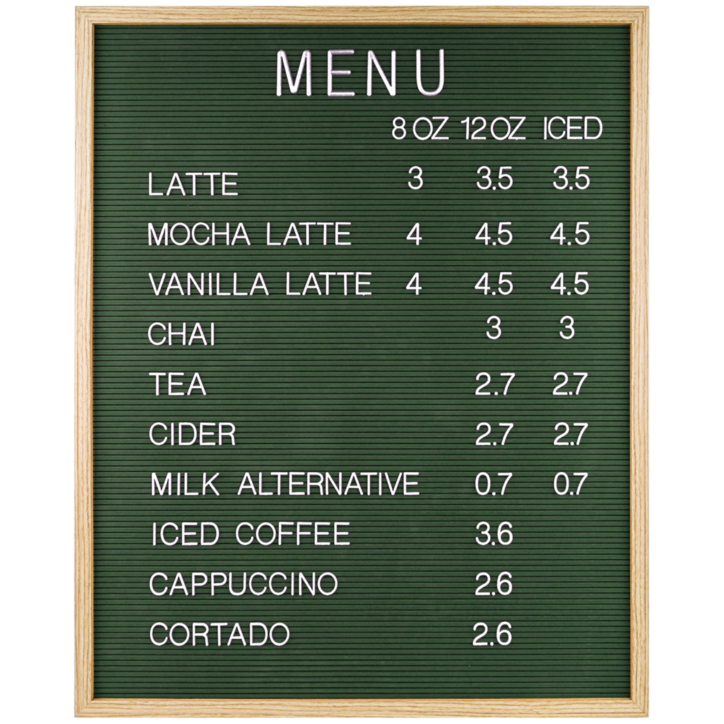 Large Felt Letter Board 24x30 Inch - Green Felt Board with 966 Pre-Cut Letterboard Letters - Changeable Letter Boards for Home, Office, Events, and Classroom - Wall Mounted Display Letter Board Sign