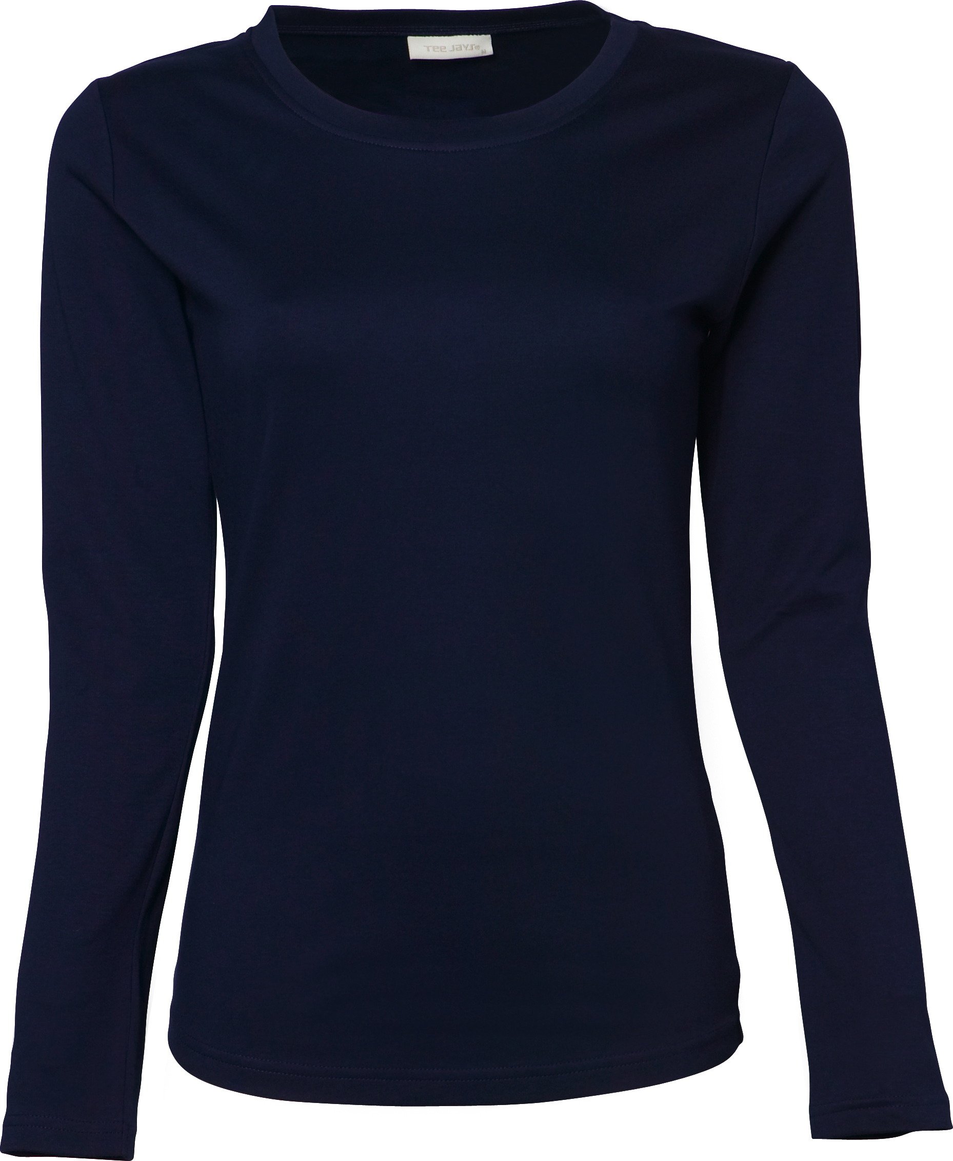 Tee Jays Lady Long Sleeve Interlock Tee - Navy Blue - M