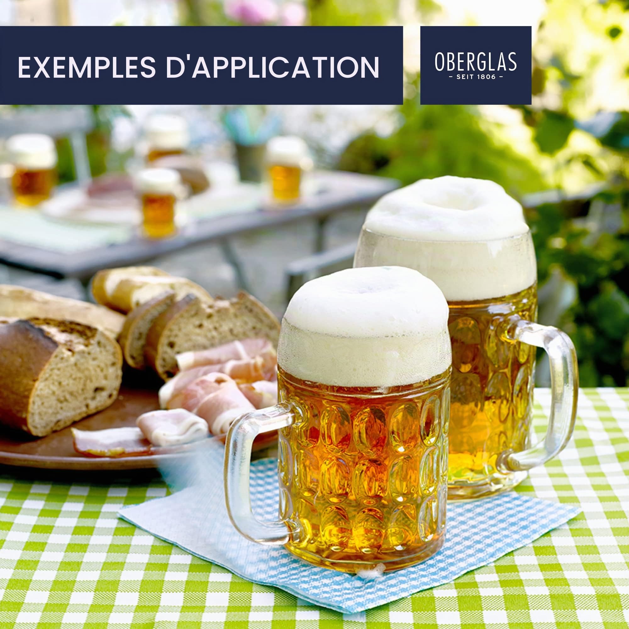 Stölzle Lausitz Oberglas Kaiser chope à bière 0,3l l chope à bière originale Oktoberfest I lot de 6 pièces I verre à bière traditionnel I lavable au lave-vaisselle I haute qualité