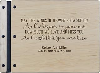 LifeSong Milestones Custom Funeral Guest Book 13.5