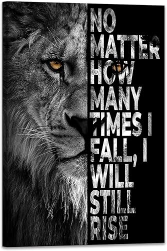 Miniatura 7 de Lienzo decorativo para pared con diseño de elefante, mentalidad lo es todo, motivación, oficina, animales, póster enmarcado para sala de estar,