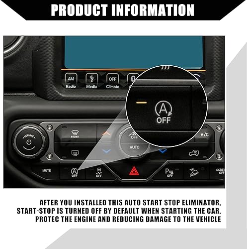 Miniatura 4 de Kit de cancelación de parada de arranque automático para Jeep Wrangler JL JLU 2018-2023 para Jeep Wrangler Gladiator/Sistema de arranque automático