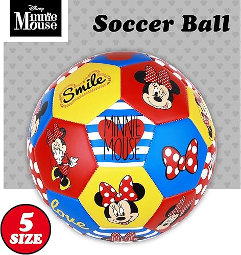 Miniatura 2 de Capelli Sport Disney Minnie Mouse - Balón de fútbol para niños, tallas 3, 5, fútbol con licencia oficial para niños y niñas, jóvenes jugadores de