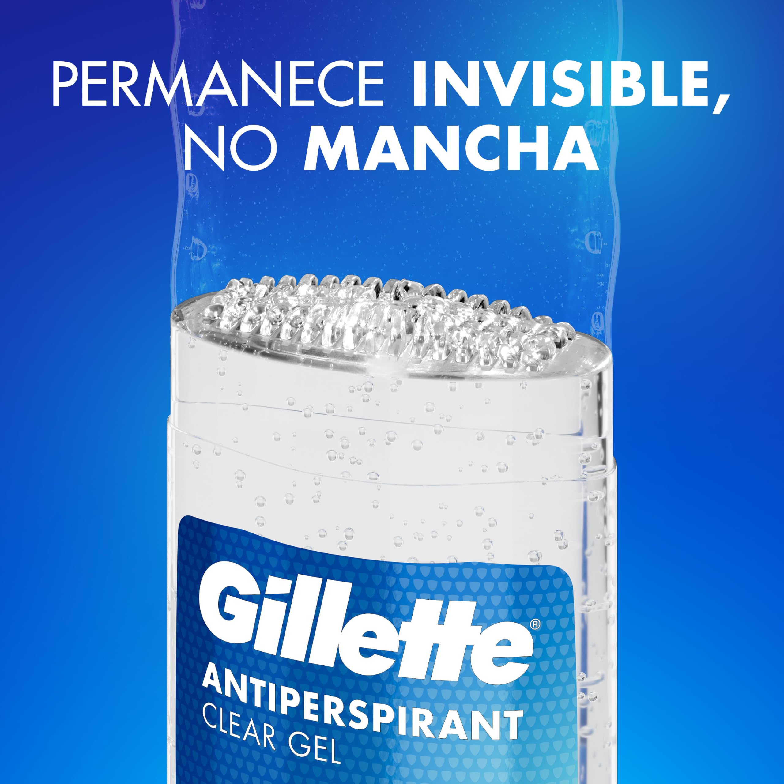 Gillette Clear Gel Antitranspirante Y Desodorante Power Rush Para Hombre, 70 ml x 6